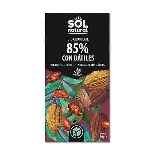 85% vegan chocolate with Organic dates 70 g