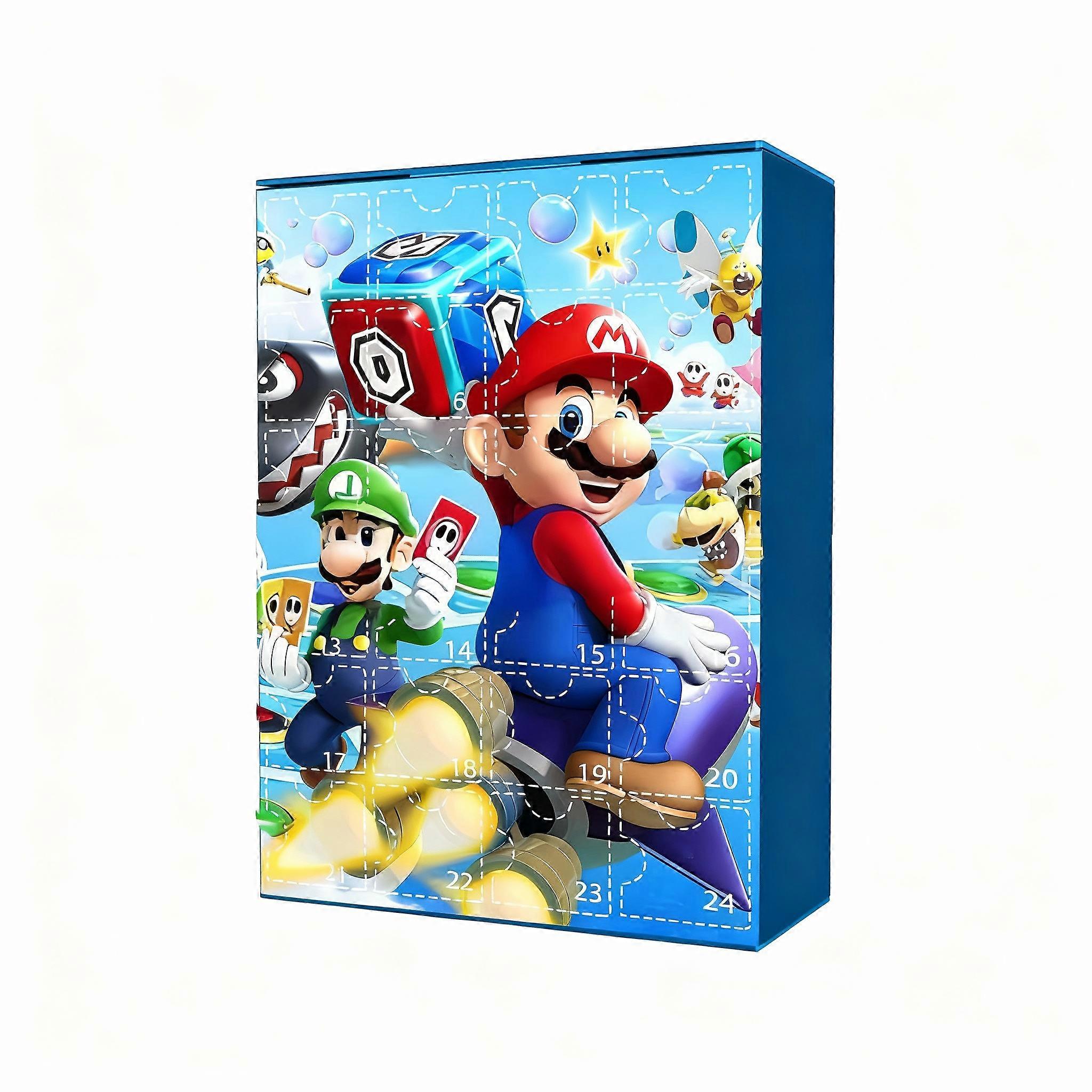 Super Mario Bros Christmas Advent Calendar Box 24PCS Countdown Calendar Box