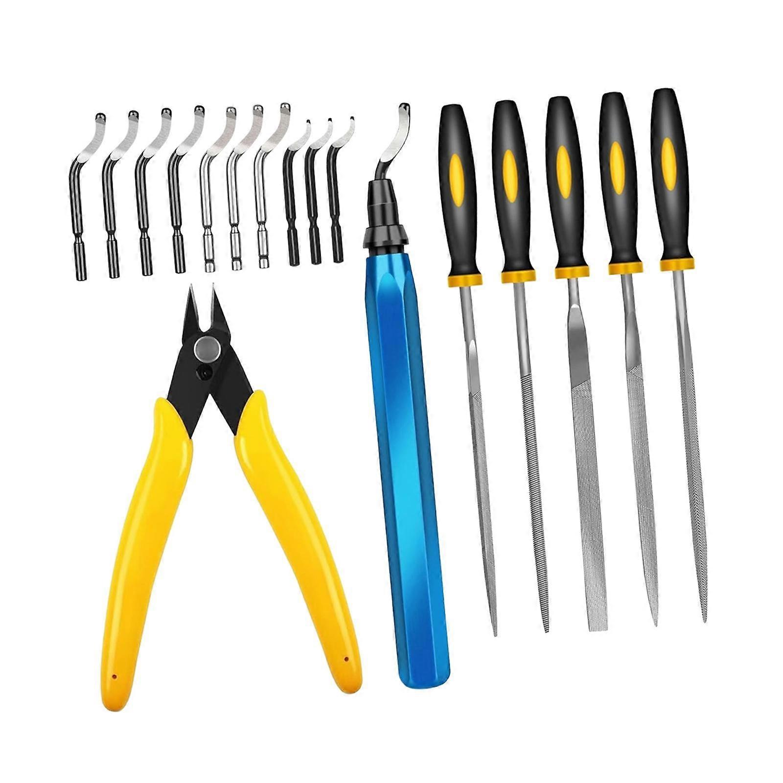 Deburring Tools Set Burr Removal Deburring Remover for Metal Plastic Resin