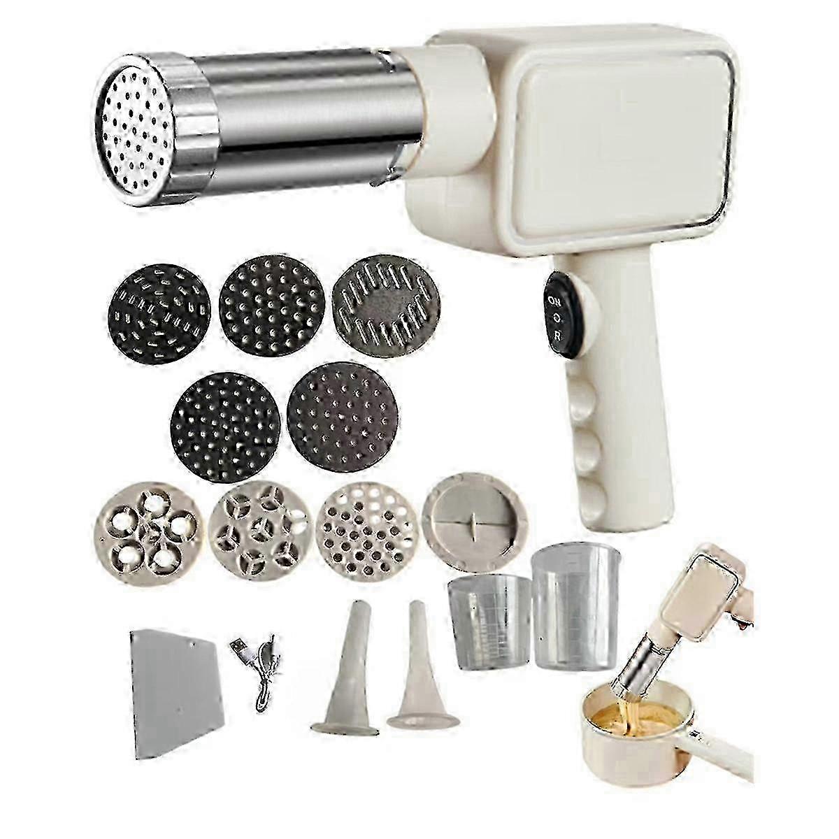 Electric Pasta Machine, Household Handheld Wireless Noodle Machine. A Homemade Noodle Machine with N