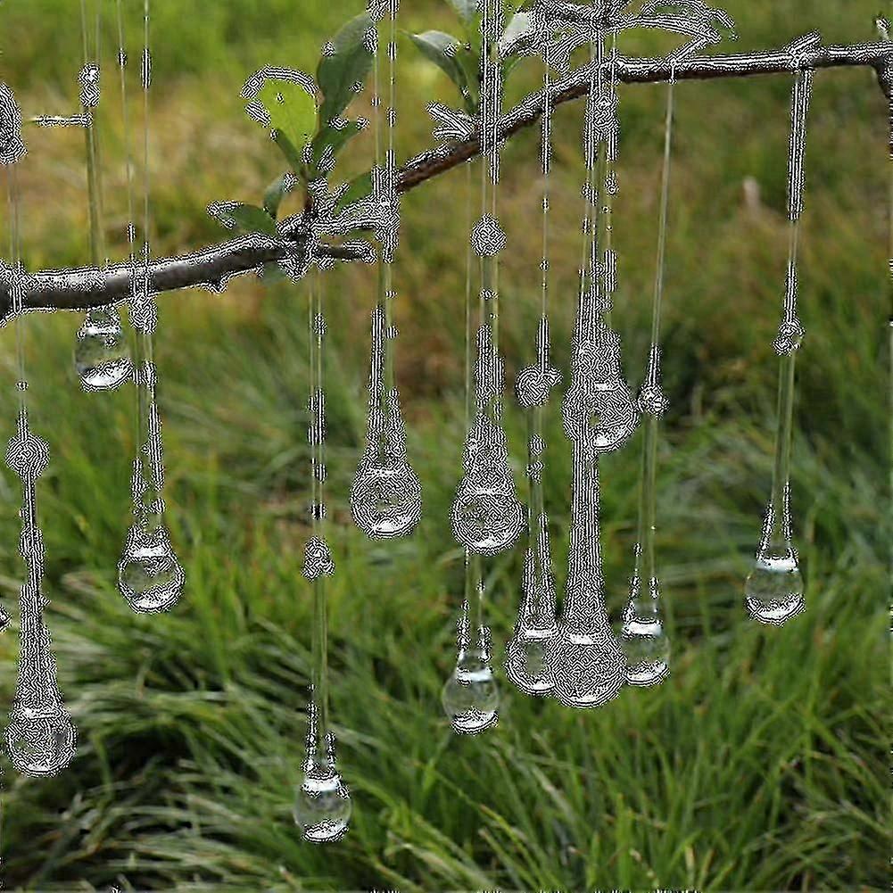 10個のクリスマスツリーの装飾つらら氷の滴ガラスペンダントを吊るすためのキリスト用