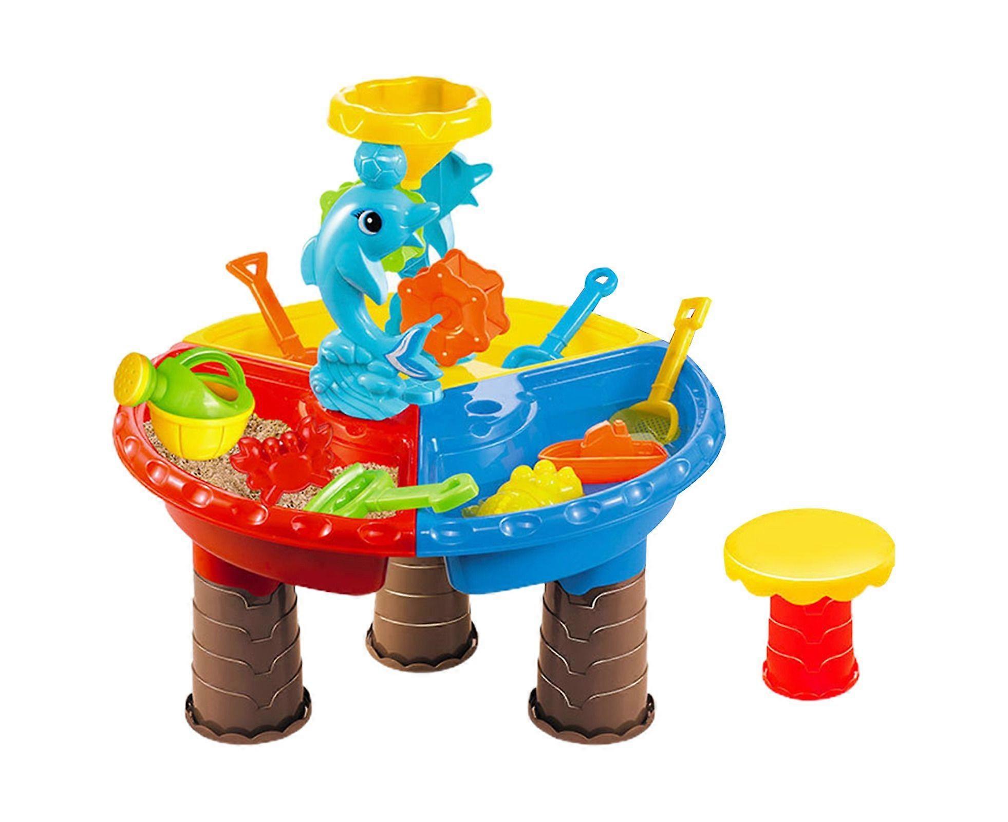 1 Set Beach Sand Table Eye-catching Fine Workmanship Plastic Various Playing Method Sand Toy for Outdoor