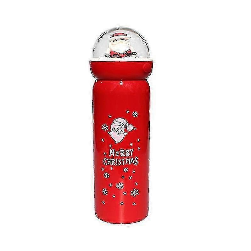 Christmas Decoration Christmas Insulated Cup 304 Stainless Steel Father Christmas Cup Christmas (1pcs, Red)