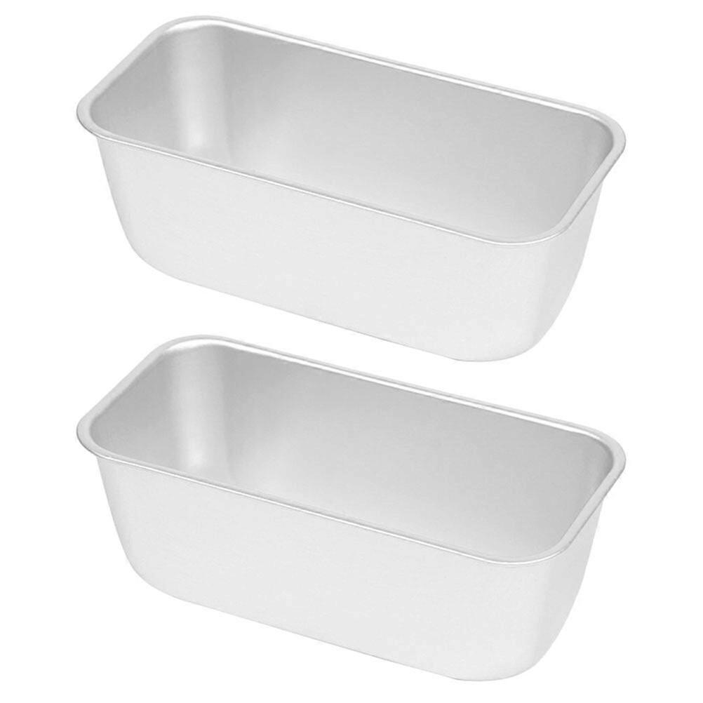 2pcs Tray Baking Mold Rectangular Toast Mould Cake Bread Loaf Baking Pans