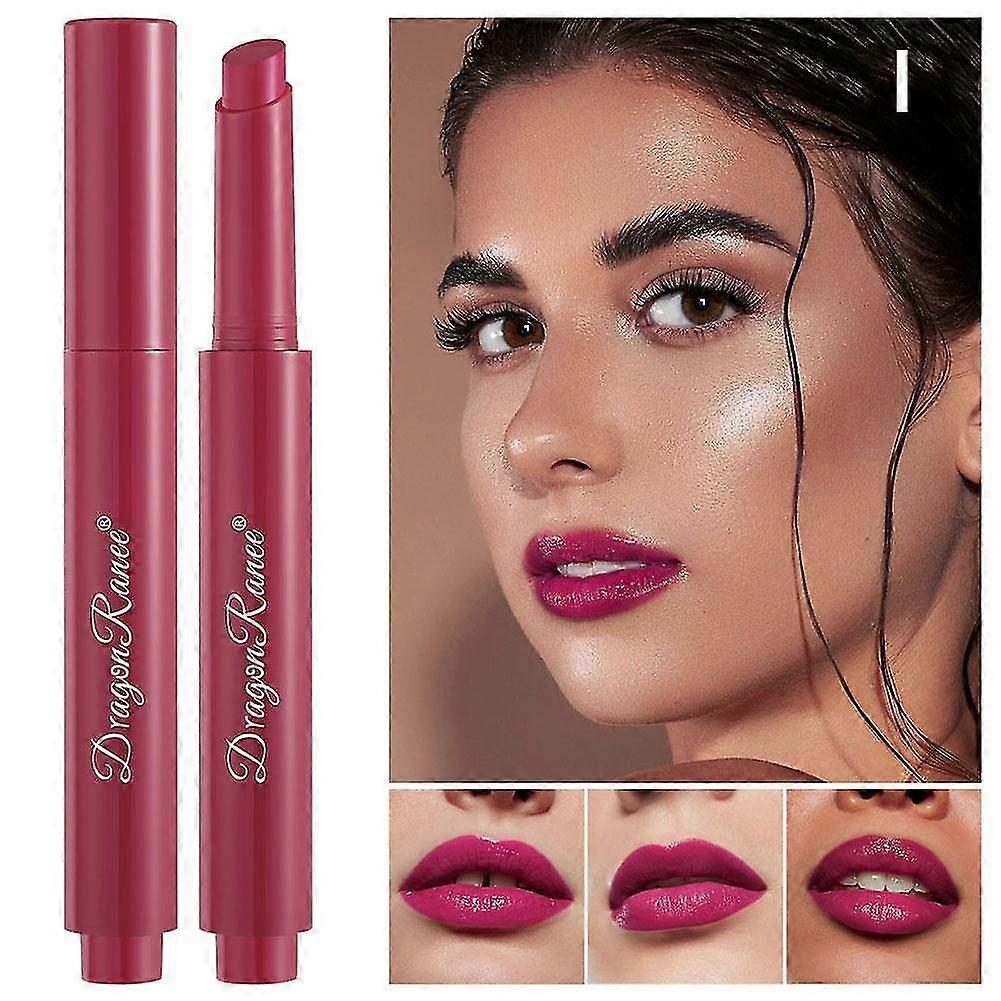Cujmh Jelly Lip Push Lipstick Pen No.9 with Moisturizing Lip Gloss Formula for Lip Line Lightening and Mirror Shine Effect
