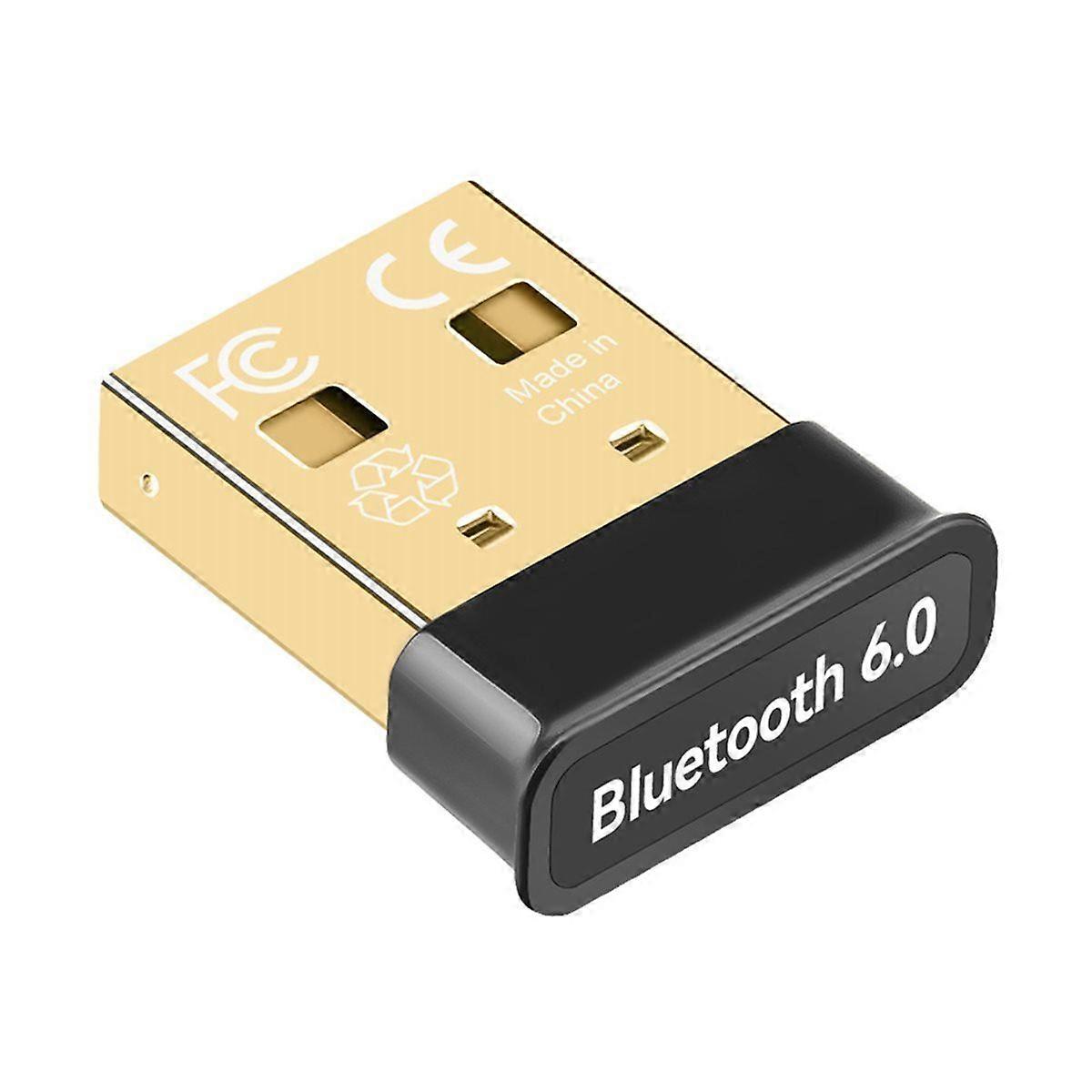 USB Bluetooth Adapter Bluetooth 6.0 Dongle for PC USB Bluetooth Transmitter Receiver for Keyboard/M