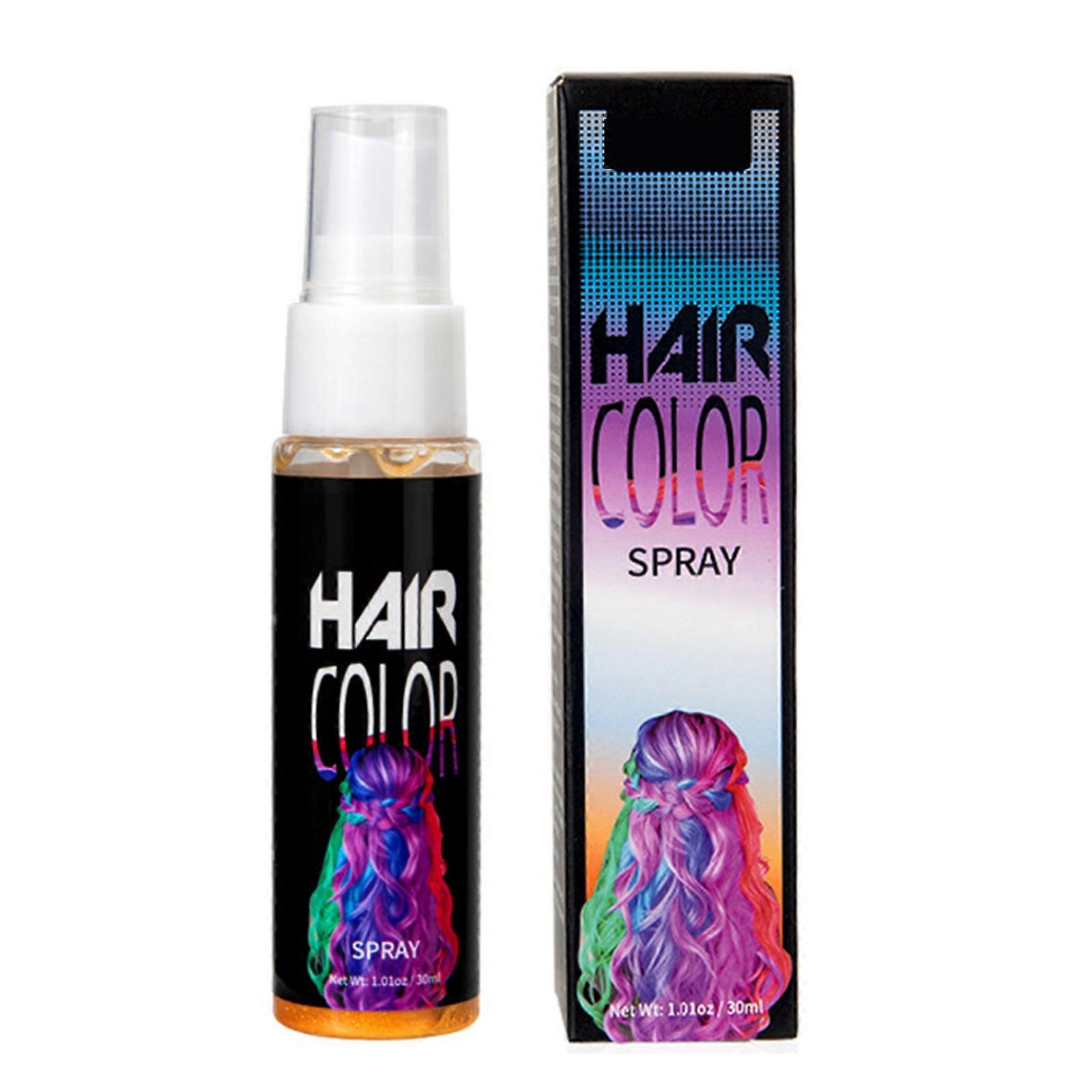 Temporary Hair Color Sprinkle Quick Application Gentle Formula For Sensitive Scalp Immediate Coverage Multiple Dyes Simpleclean Away Small  Yellow