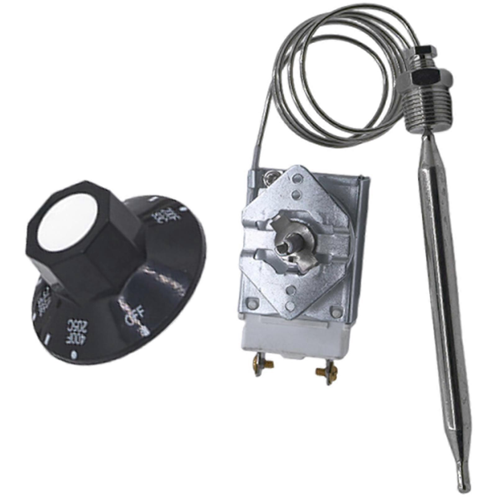 Deep Frying Machine Temperature Control Steel Temperature Control 204℃/400°F 1/4" NPT RX-1-36 Thermostat for 60125401 Multicolor