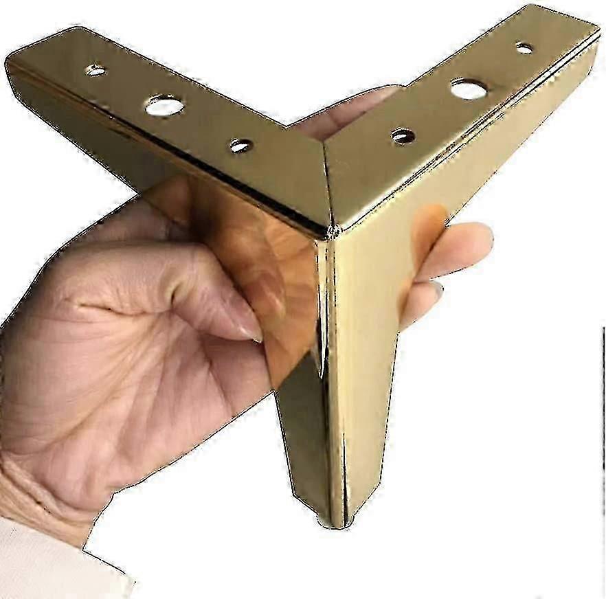 金属製のソファの脚家具交換用脚ゴールドソファの足ヘビーデューティートライアングル13cm