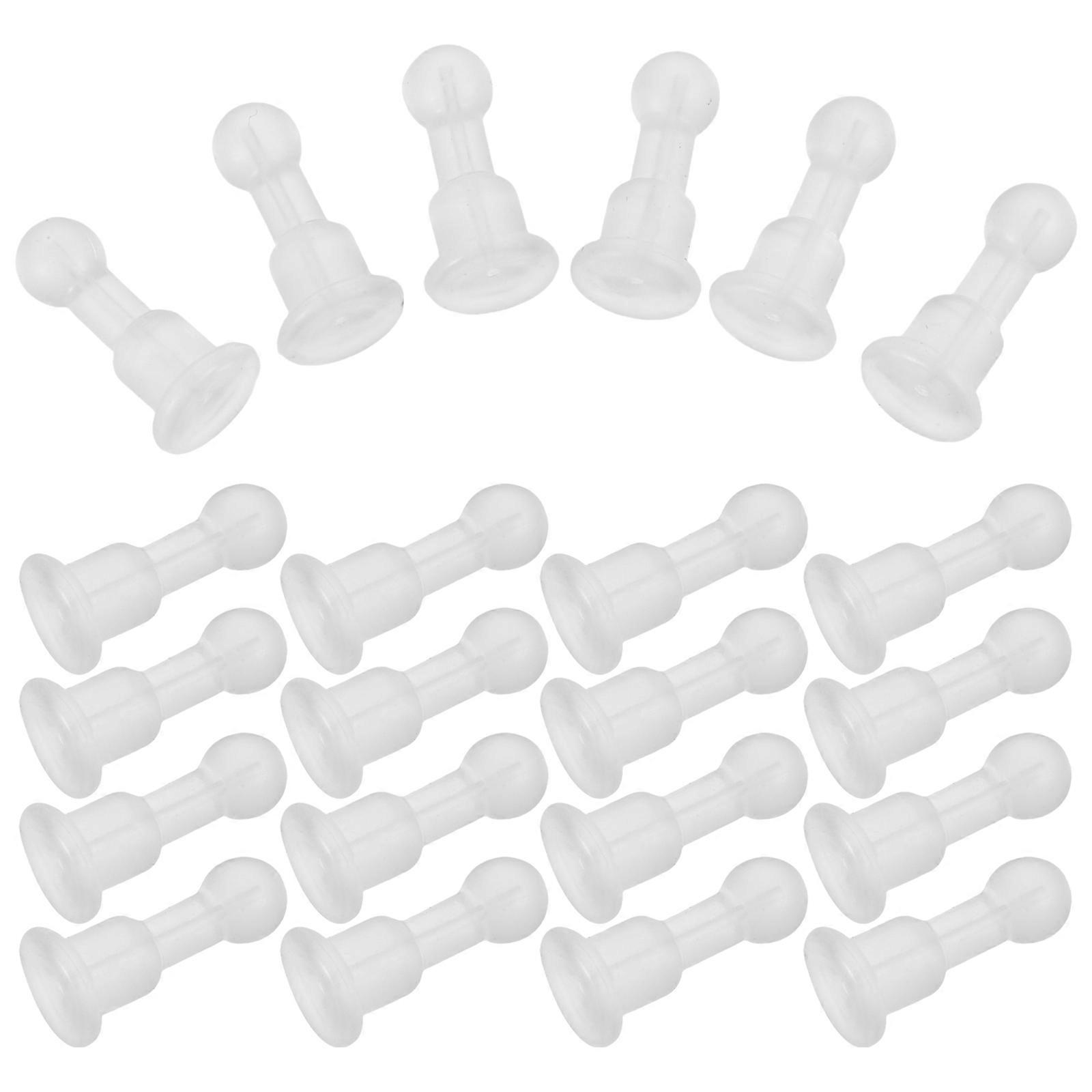 Soft Earring Back Replacements for Ear Accessories 50Pcs Clear Silicone Backs