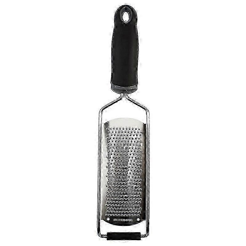 Stainless Steel Cheese Grater with Ergonomic TPR Handle - Multi-Purpose Kitchen Tool for Citrus Zesting, Nuts & Chocolate Shaving
