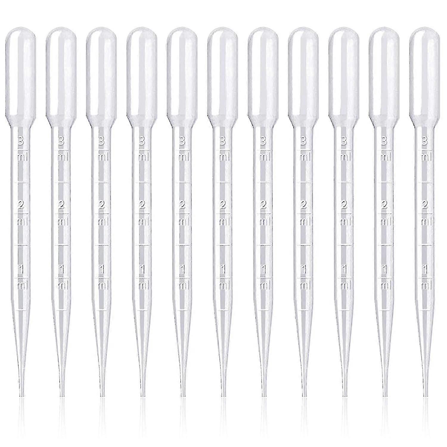 Crday Kupink 200st Plastpipetter 3ml För Laboratorieexperiment Gåva