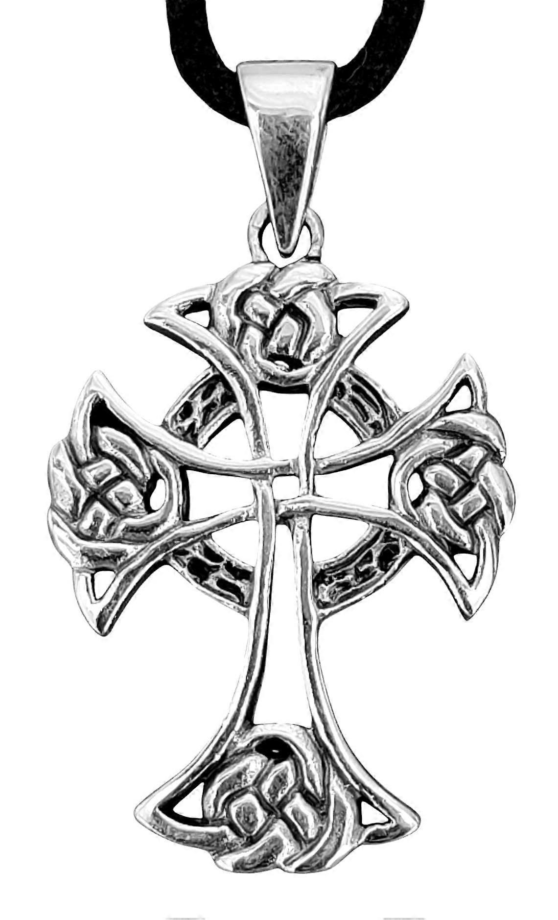 Celtic Cross 171 with Snake Chain - Silver