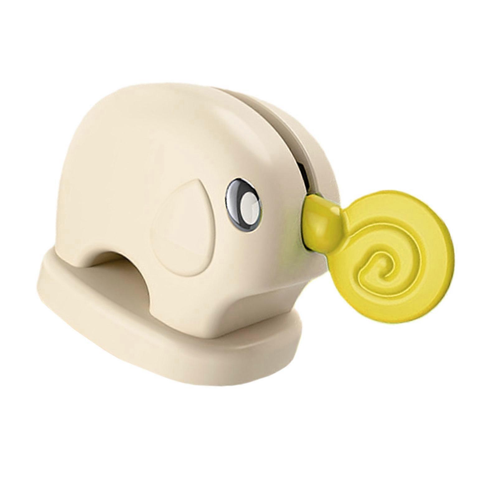 Multipurpose Automatic Toothpaste Tube Squeezer Suction Cup Elephant Shape Toothpaste Dispenser For Home Bathroom Use  Yellow