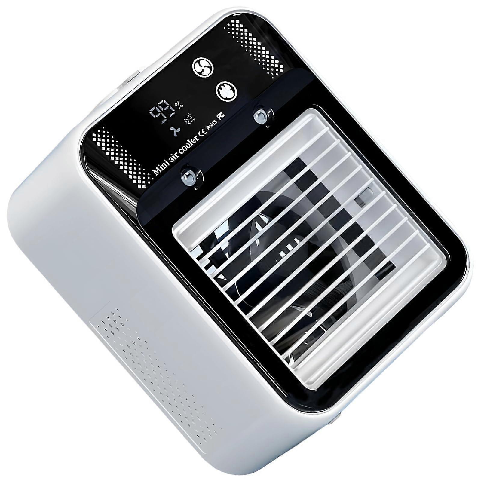 Portable Air Cooler Fan with 2Speed Spray Function, 16.91oz Tank for Home Office Desk