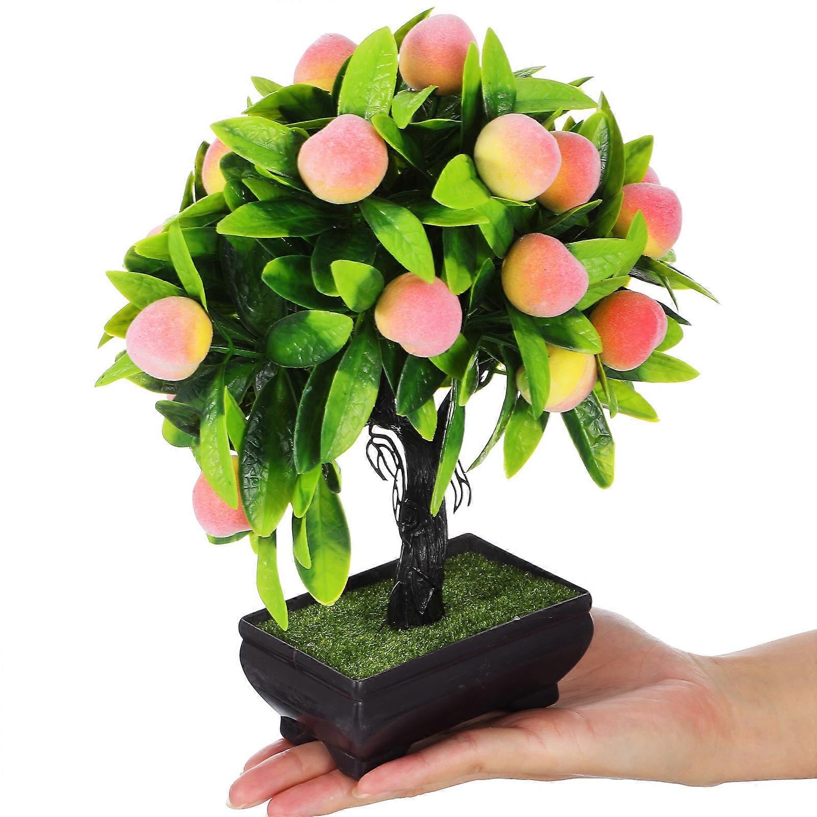 Artificial Bonsai Tree Decoration for Office Use 25Cm Faux Potted
