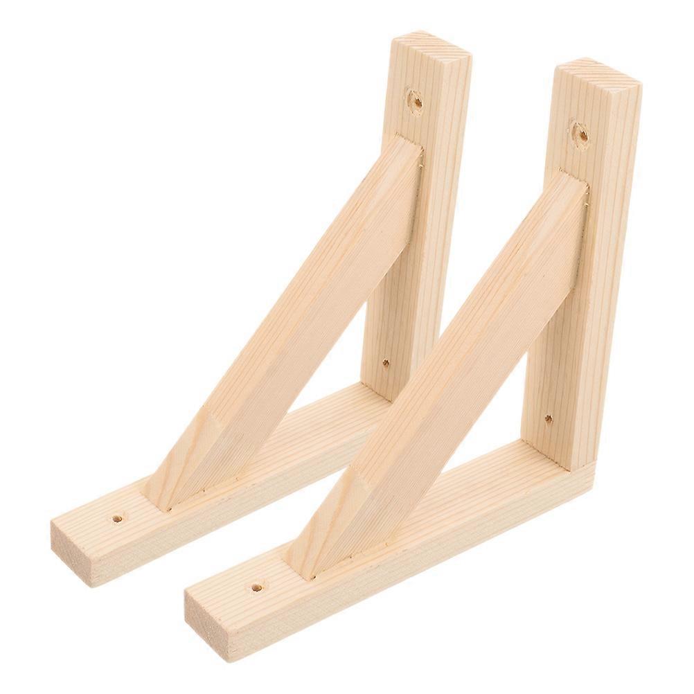 Corner Shelf Bracket Simple Design Non Breaking For Office Studio Apartments 2Pcs