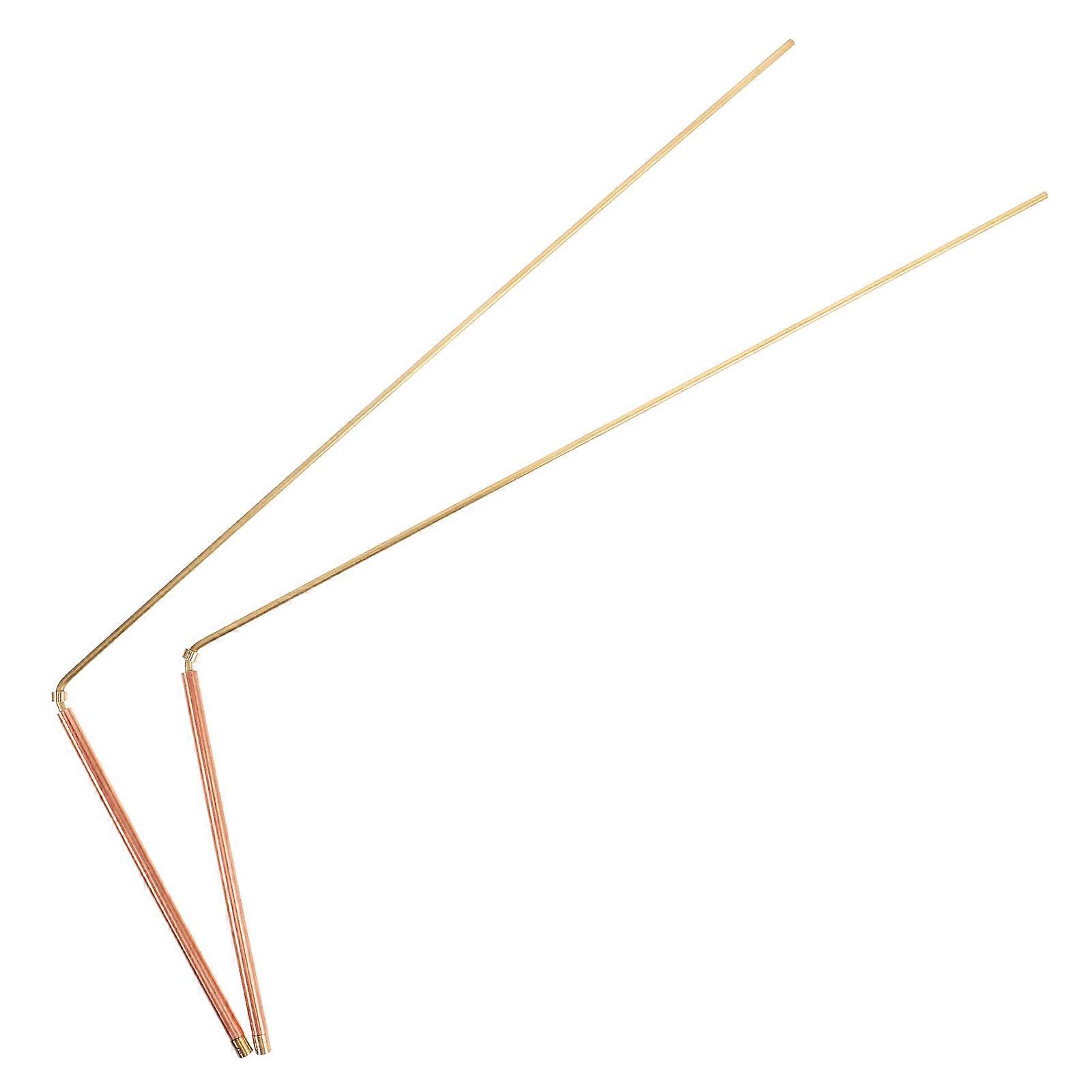 Copper Dowsing Rods for Ghost Precision Detection Portable Treasure Hunting Tools 2 Pieces
