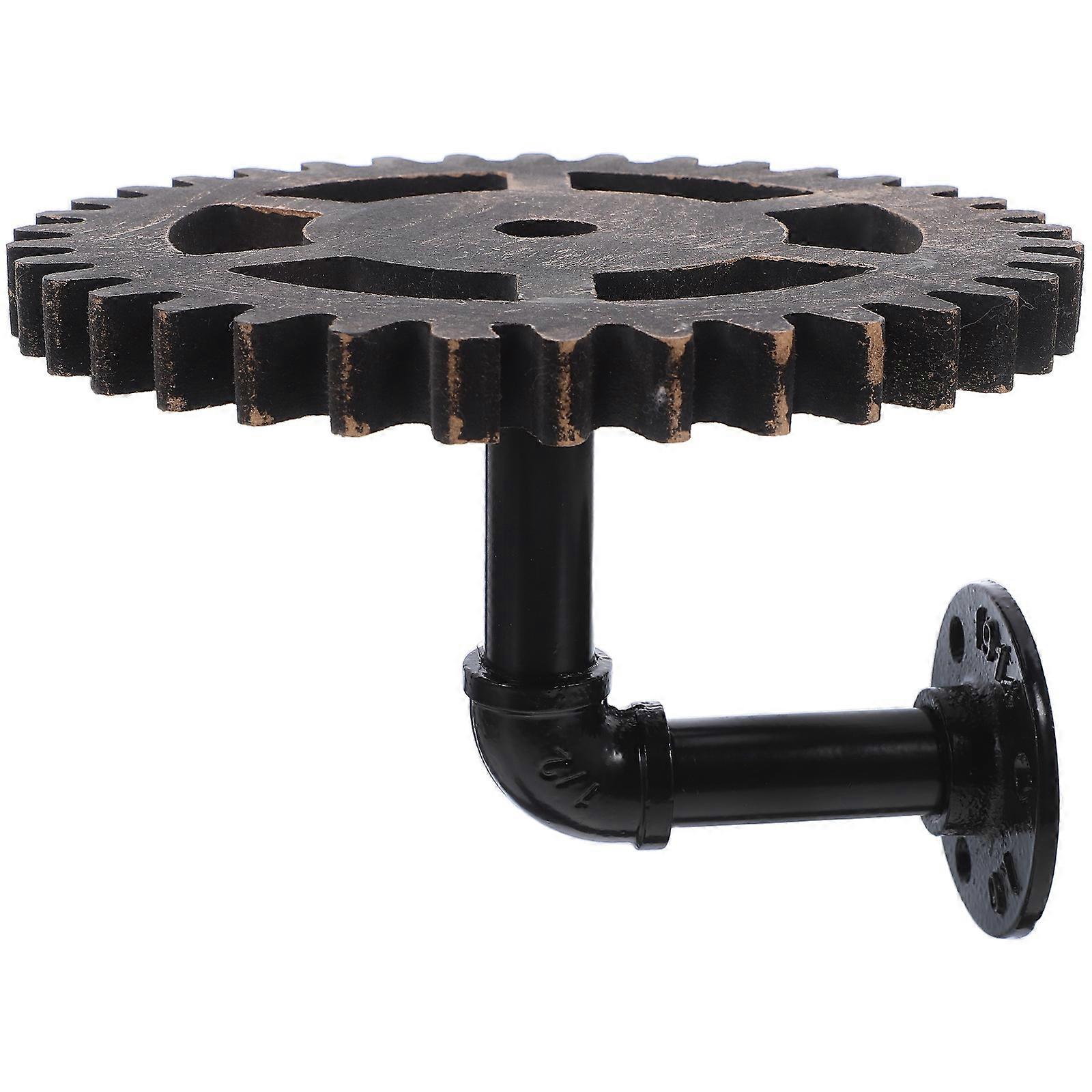 Black Iron Industrial Pipe Wall Shelves for Home Use Rustic Decor