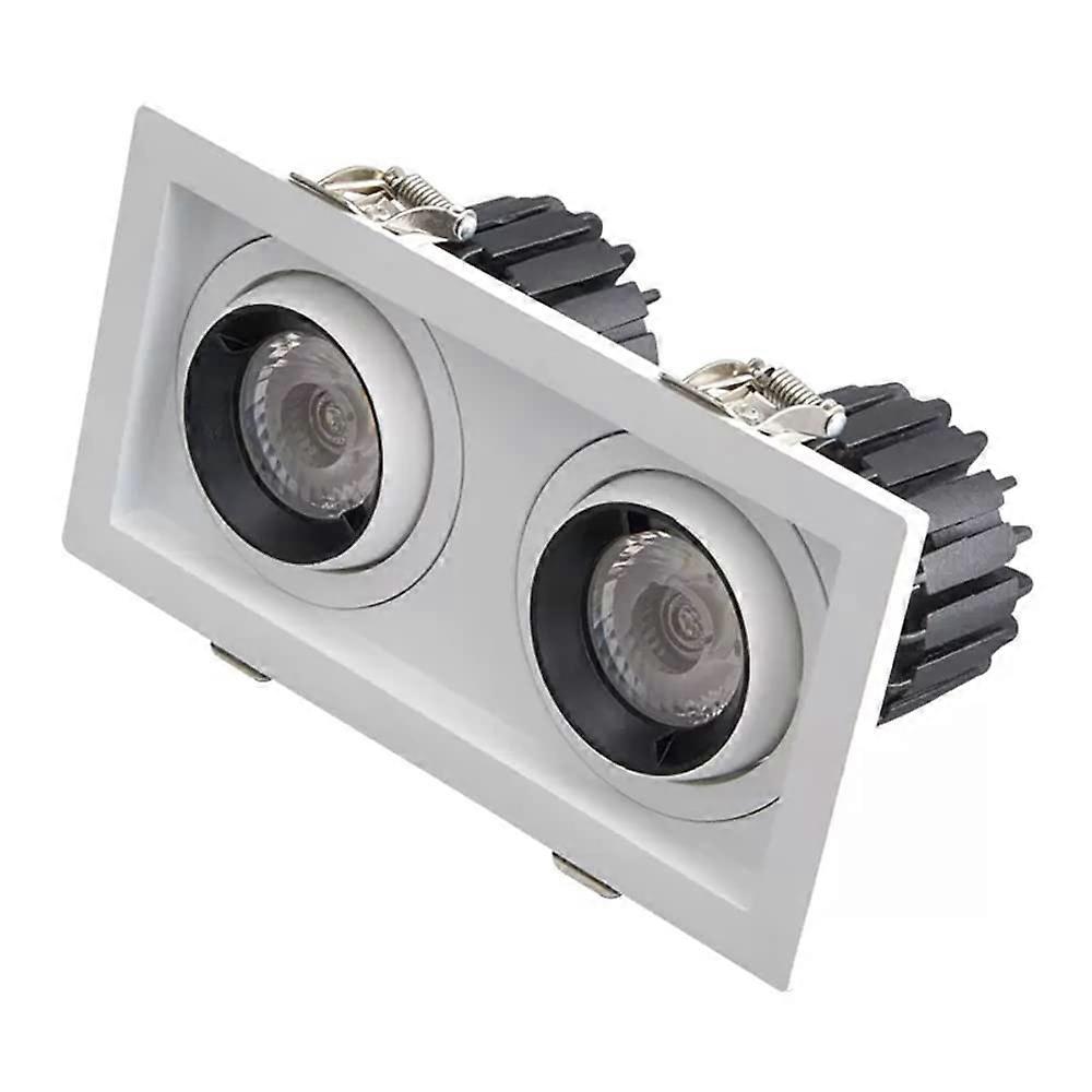 24W Adjustable LED Downlight with Rotatable Eyeball Spotlight, Warm White AntiGlare Ceiling Light