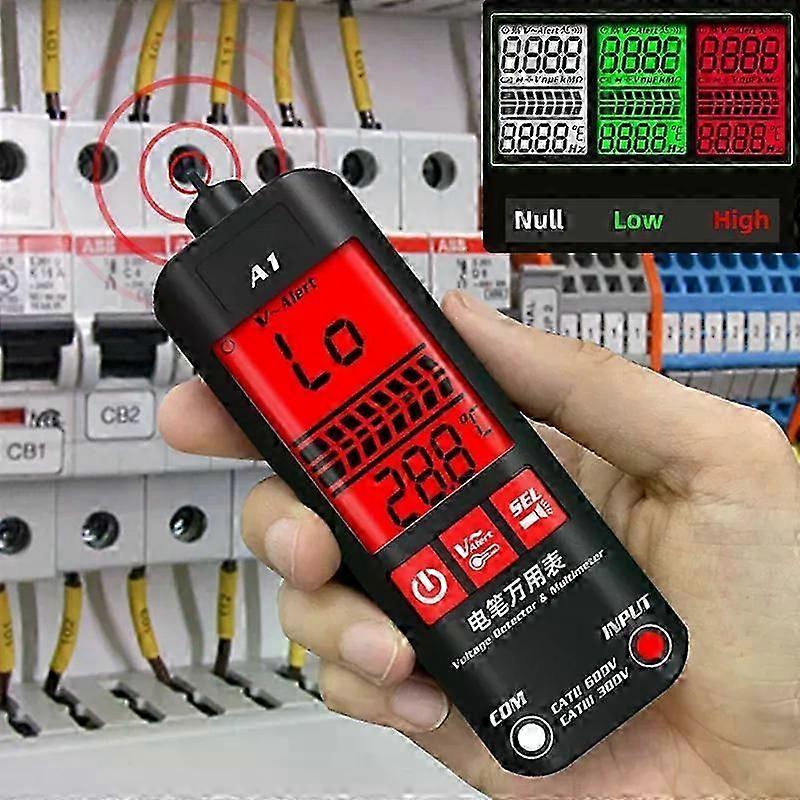 Vollautomatisches Digital-Multimeter Digitale LCD-Hintergrundbeleuchtung Multimetro Elektrischer Stift Spannung Ohm NCV Hz Live Wire Tester Multimeter