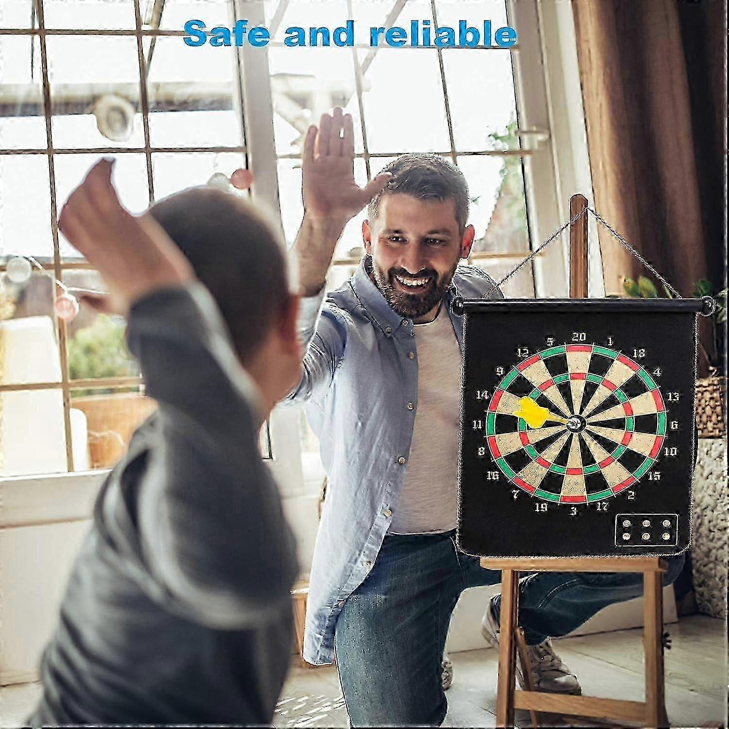 Magnetic Dart Board Indoor Outdoor Dart Game for Kids with 16 Safety Magnetic Darts