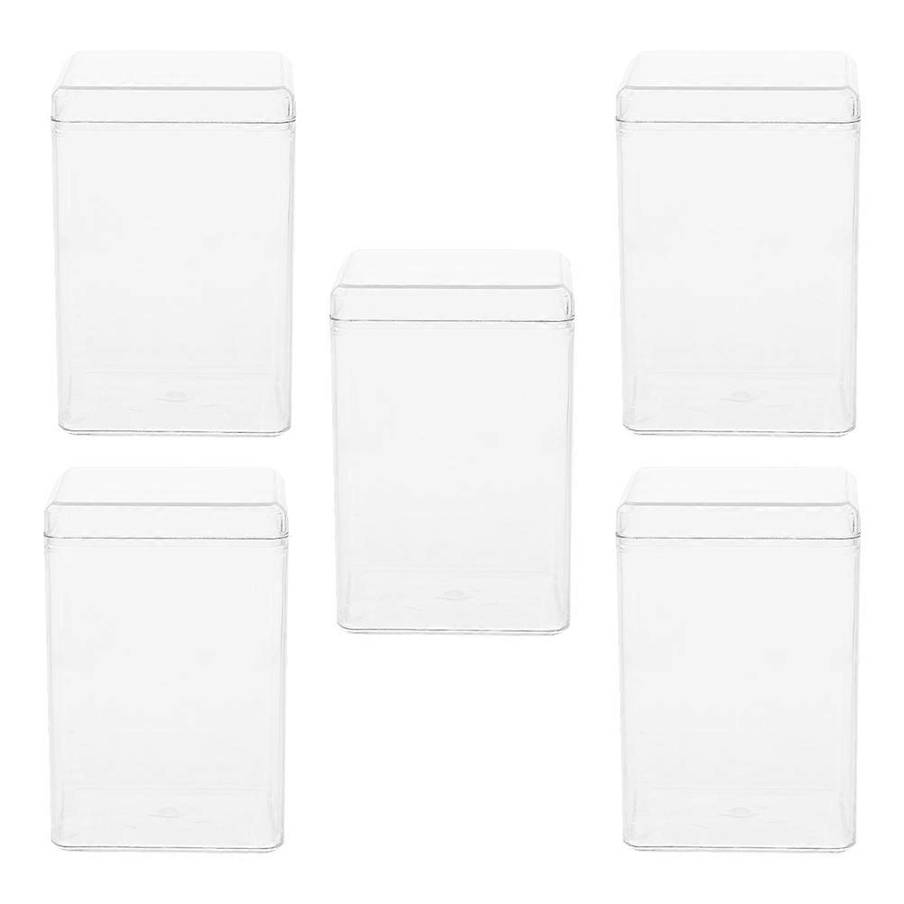 Action Figure Display Box Clear Model Case for Storage 5Pcs