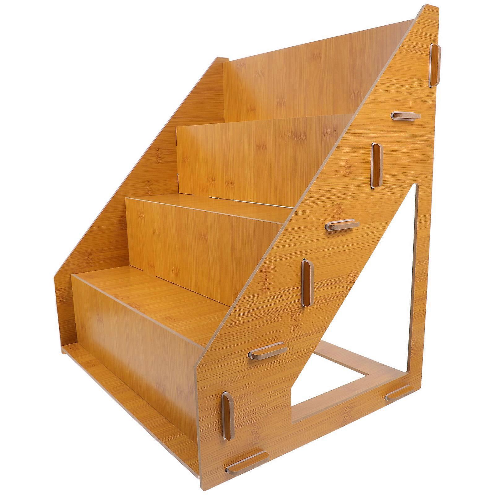 Rustic Wooden Display Shelf Riser For Cupcake Stand Party Wedding Home Use Versatile 1Pcs