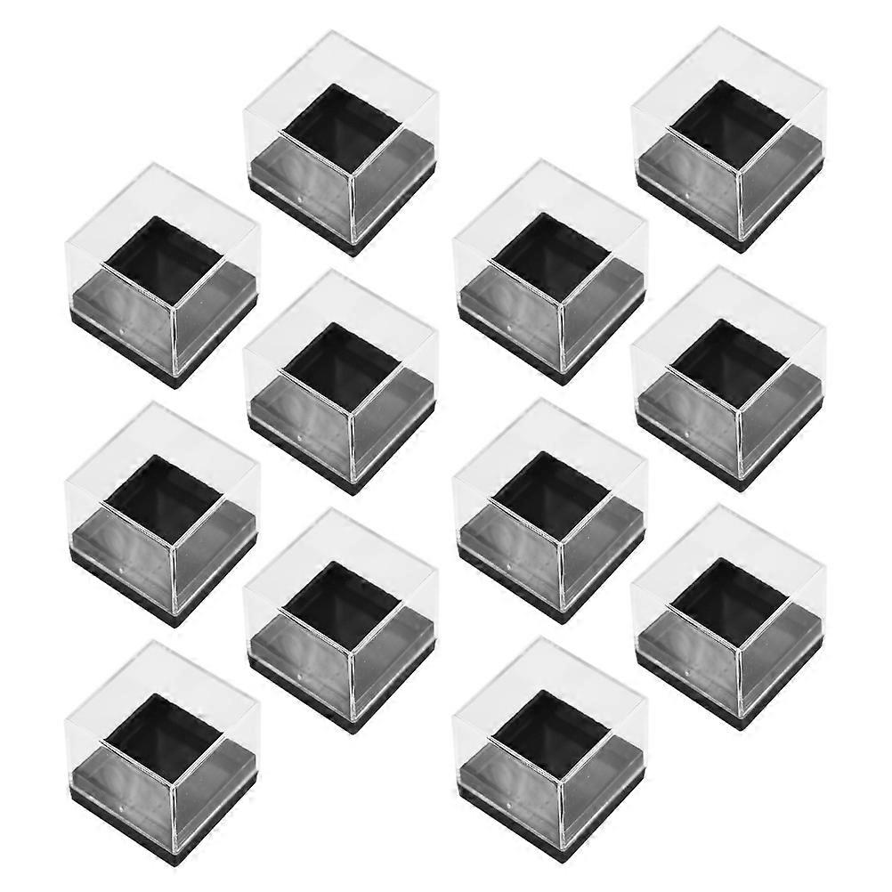 Plastic Mineral Specimen Display Box for 12Pcs Square Storage Containers