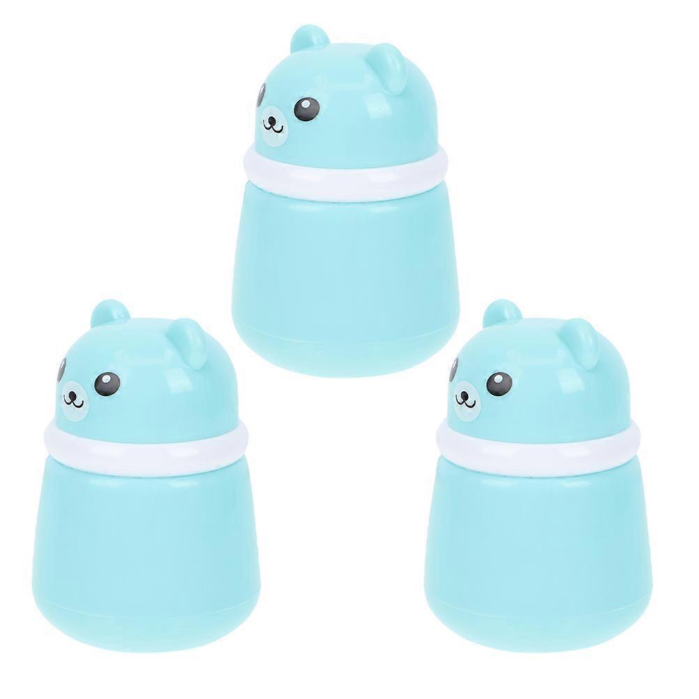Powder Container with Puff for Storage Use Featuring 6Pcs Refillable Puff Case