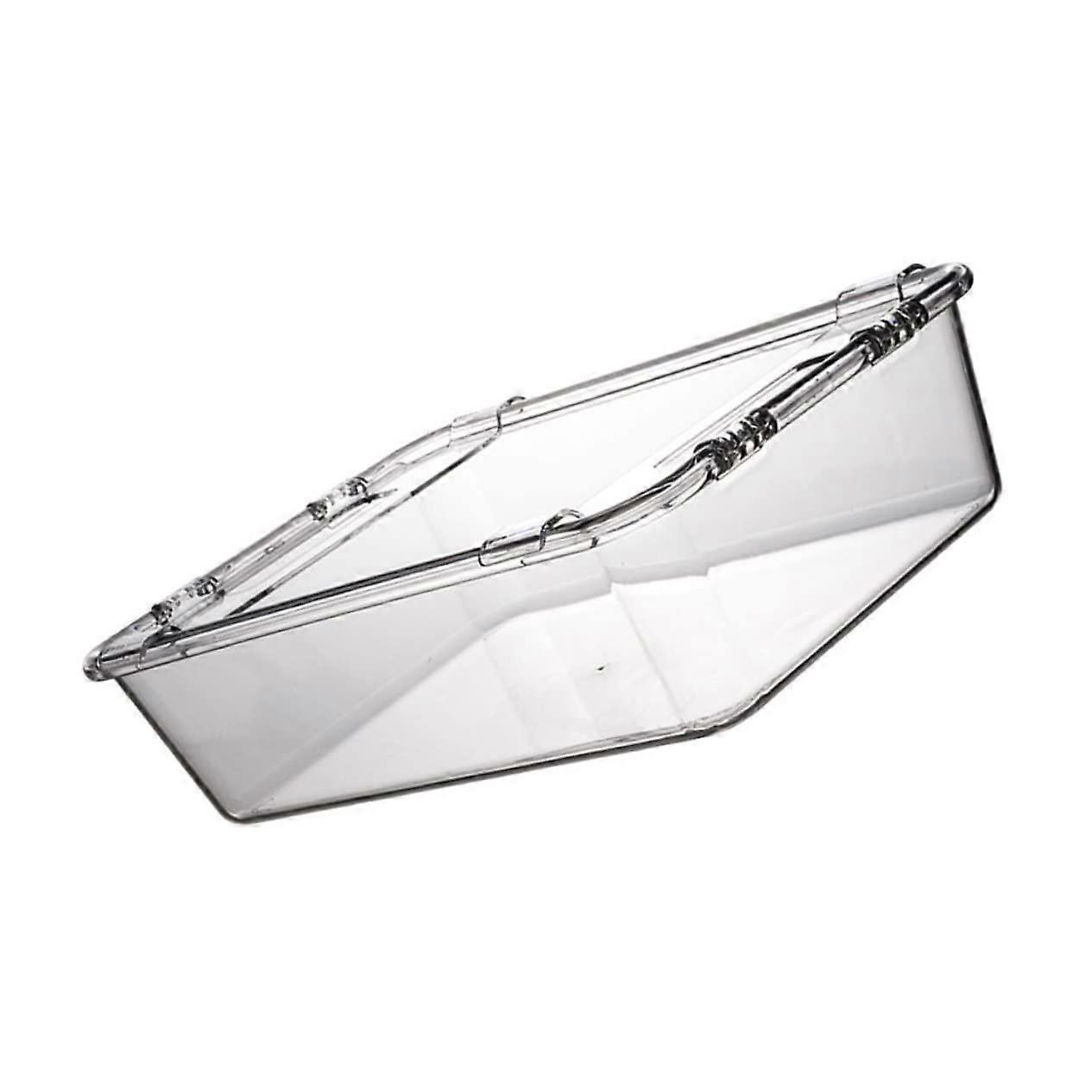 Plastic Stackable Storage Organizer Box with Handle for Bathroom, Kitchen, Makeup, Toys, Sundries