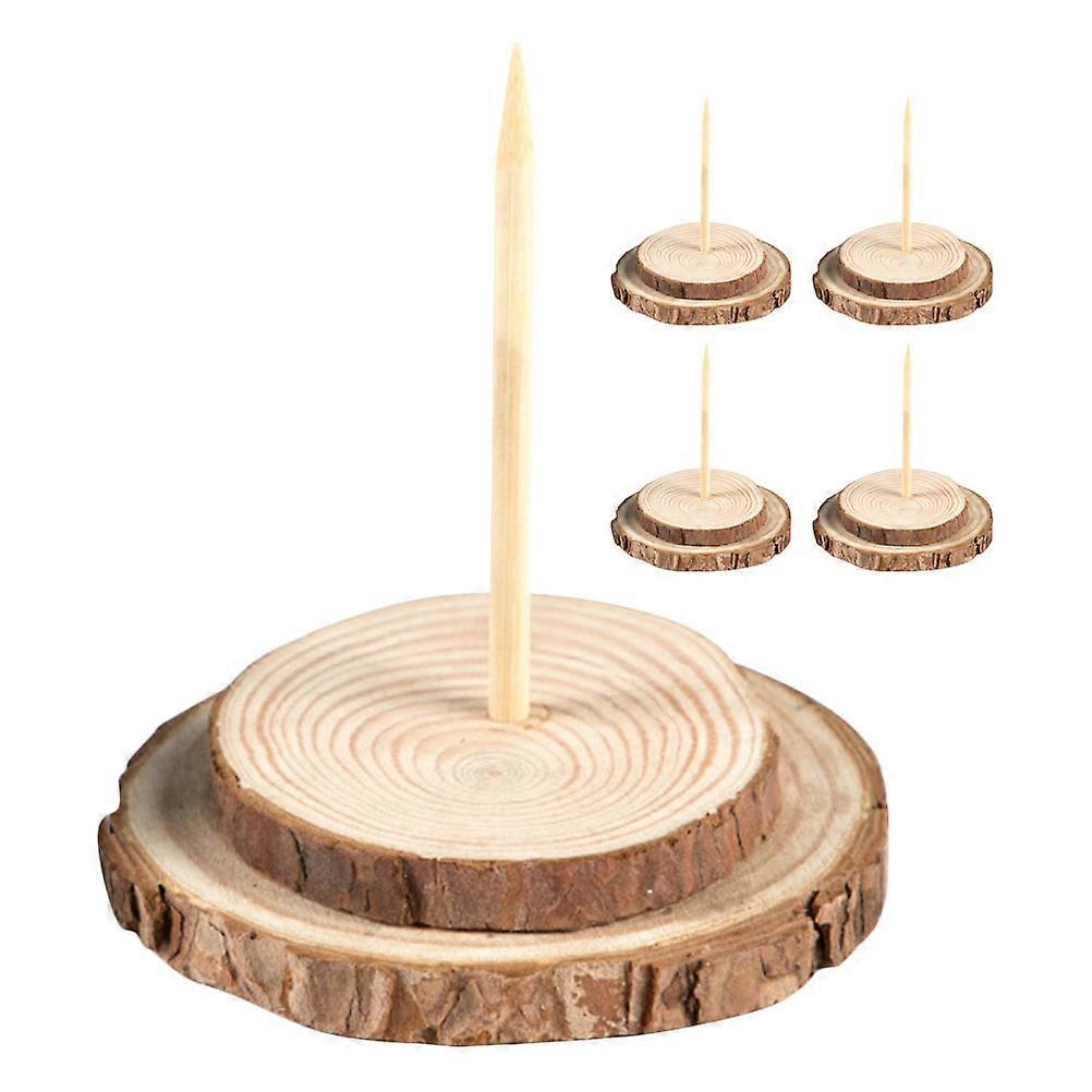 Christmas Tree Stand Artificial Tree Wooden Base for Holding 5Pcs Stable Support