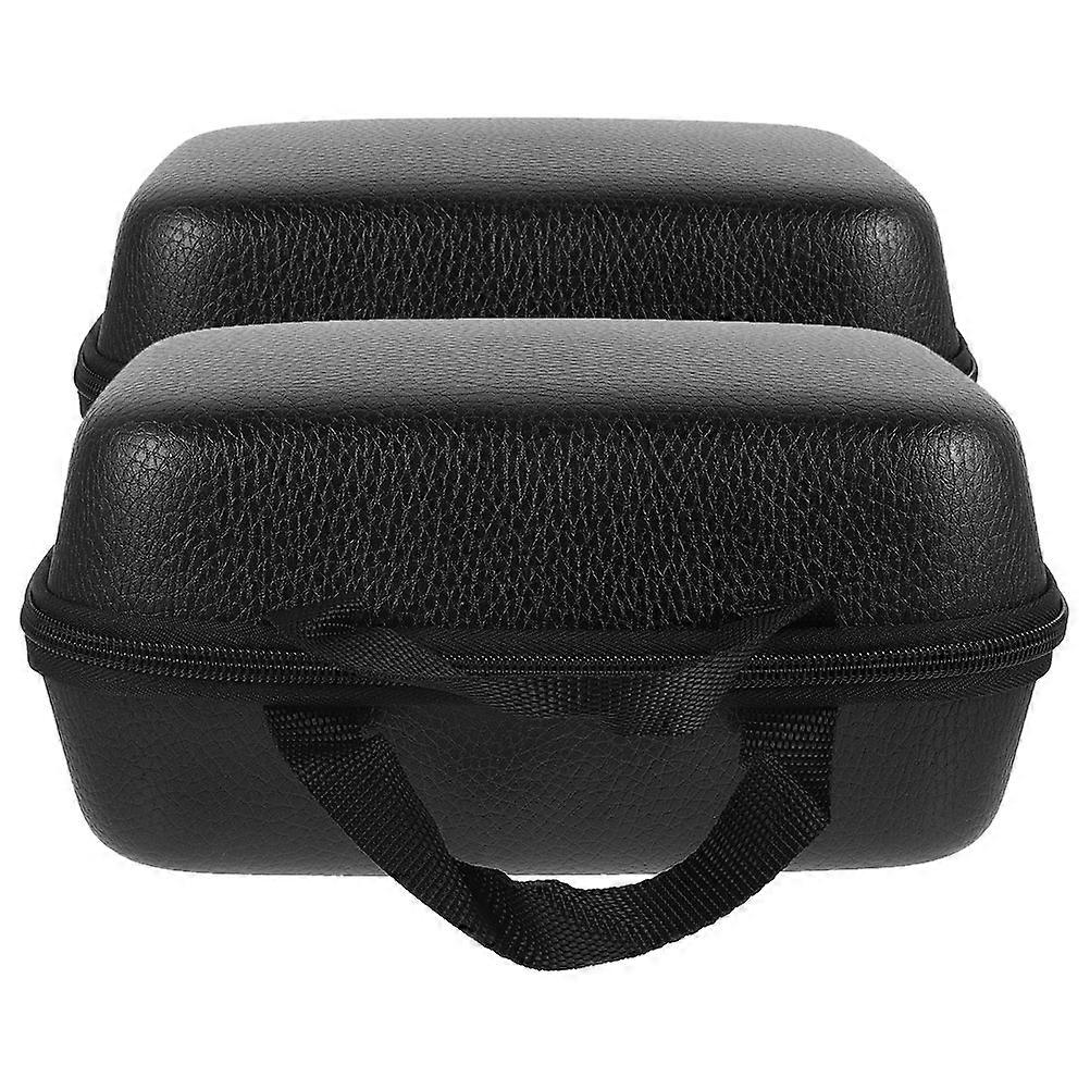 Fishing Reel Container Eva Protective Case for Storage 2Pcs Black Portable