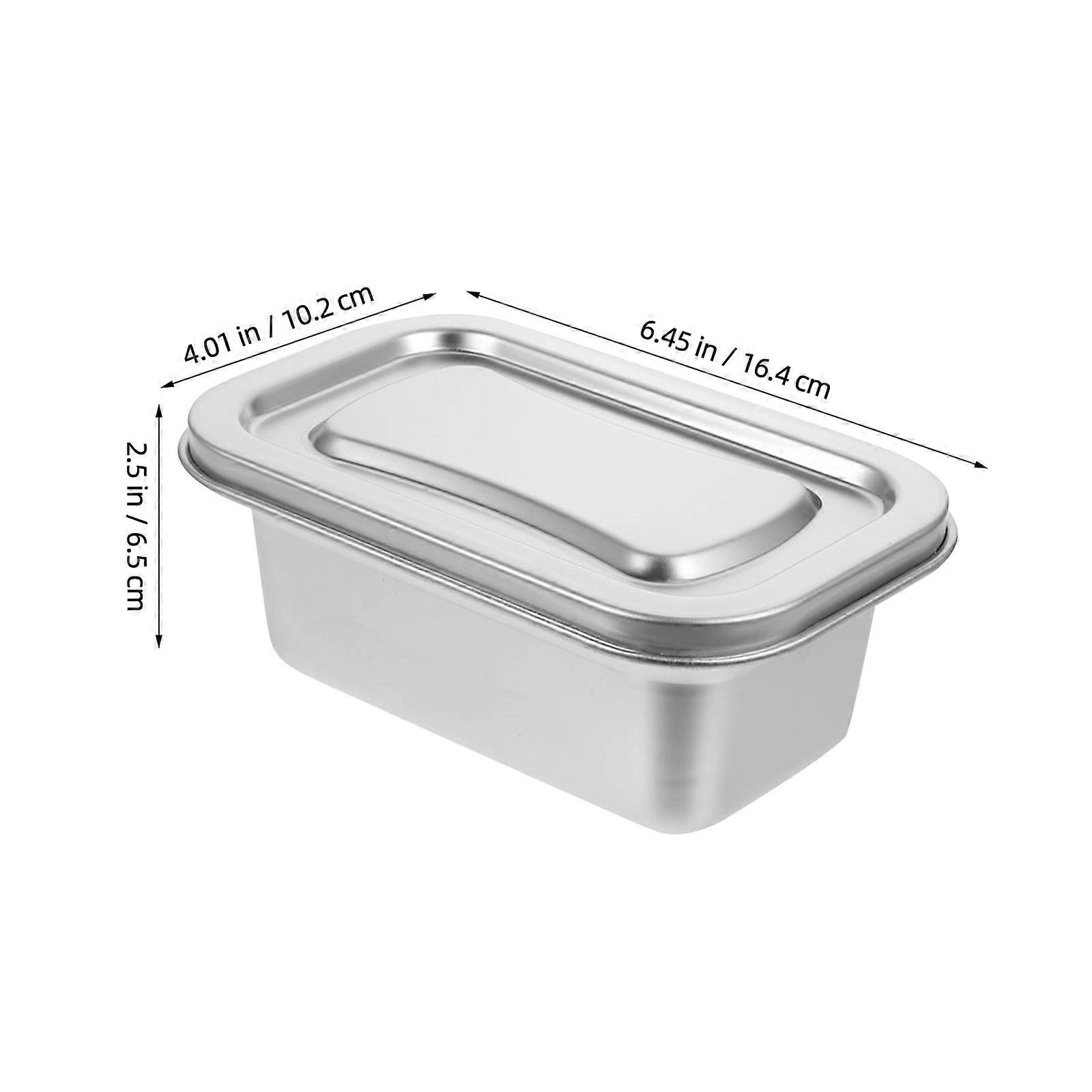 Ensemble de 2 récipients à glace en acier inoxydable pour congélateur