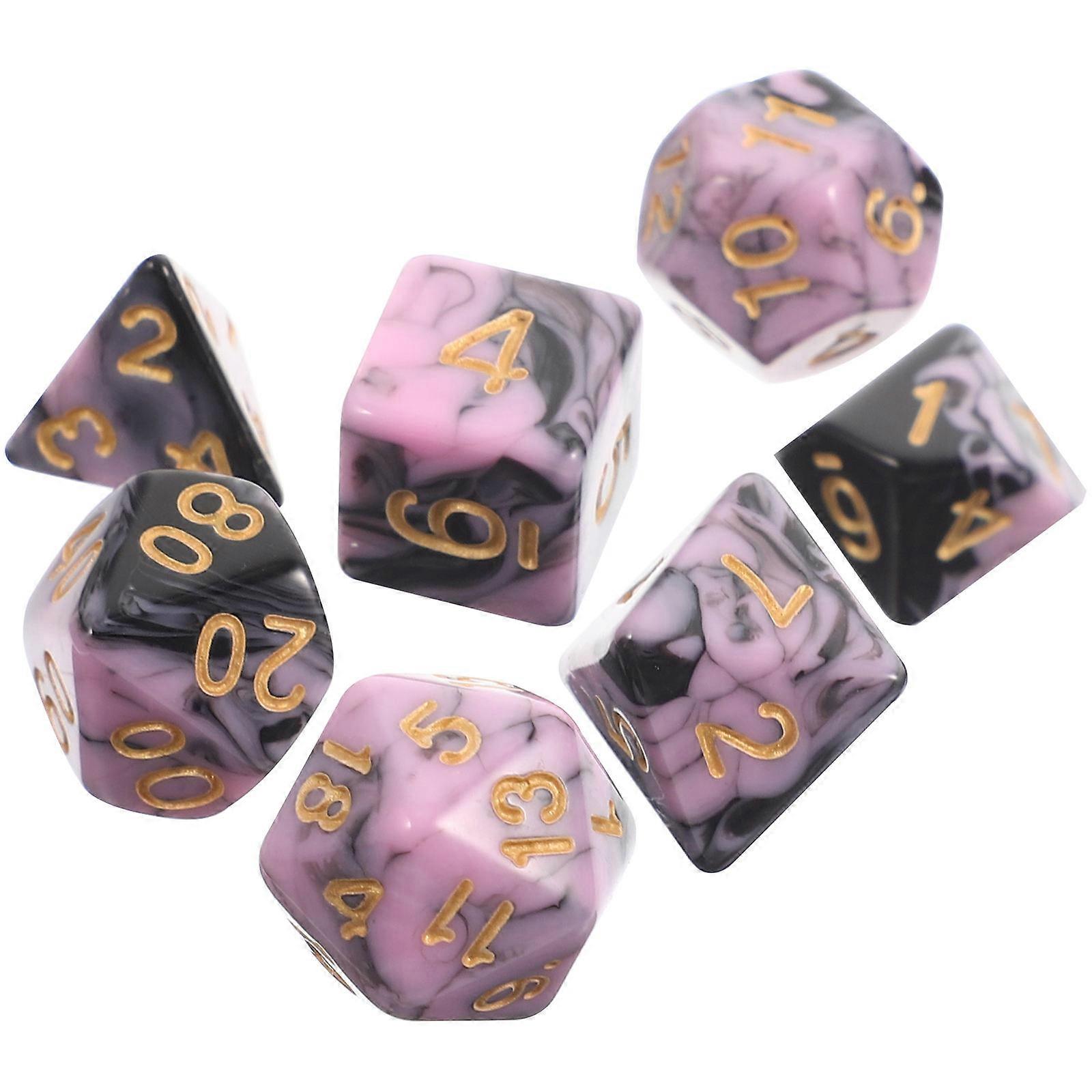 Colored Multi Sided Game Set for Entertainment 1Set Acrylic Material