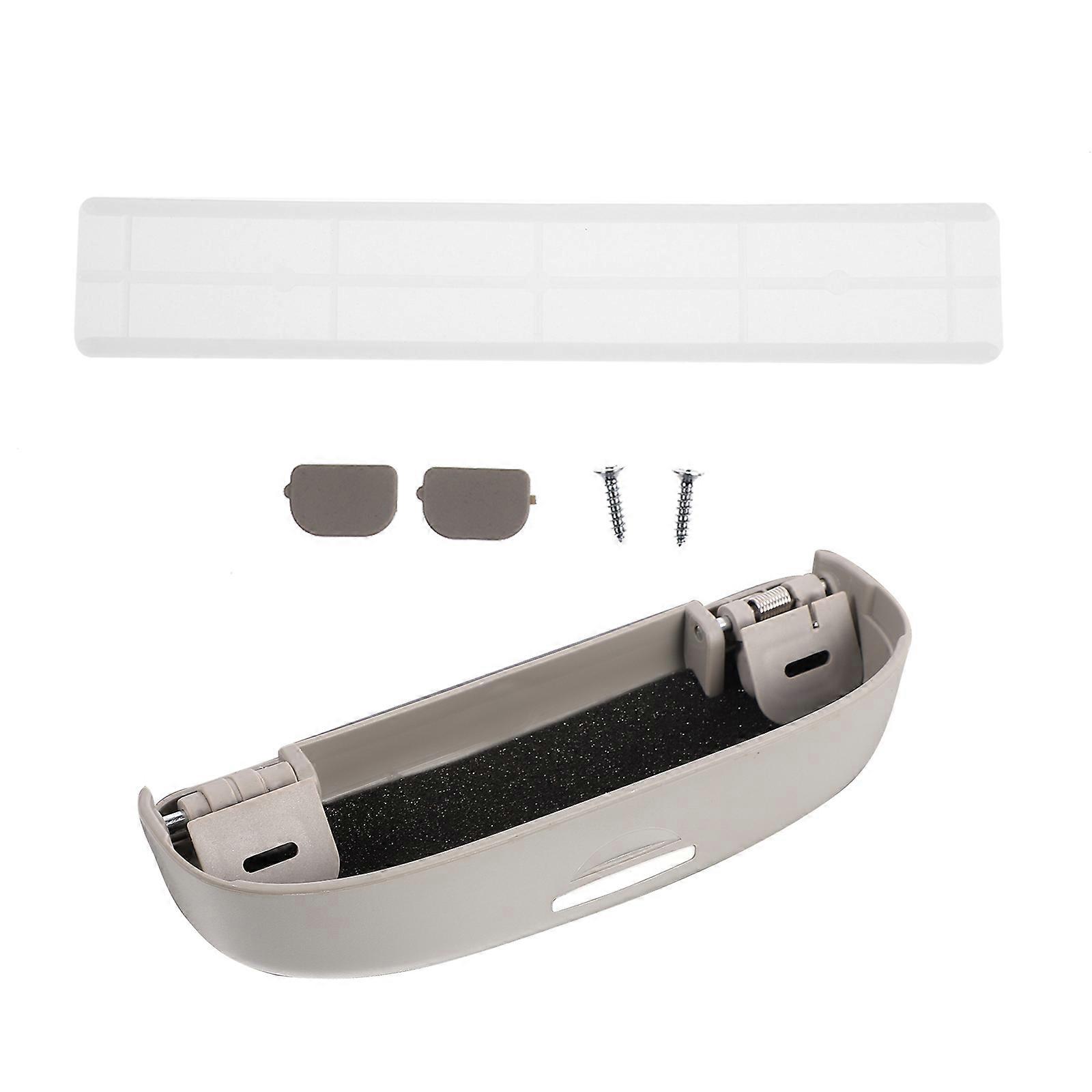 Car Organizer Box Glasses Case for Storage 3Pcs Grey Multifunction