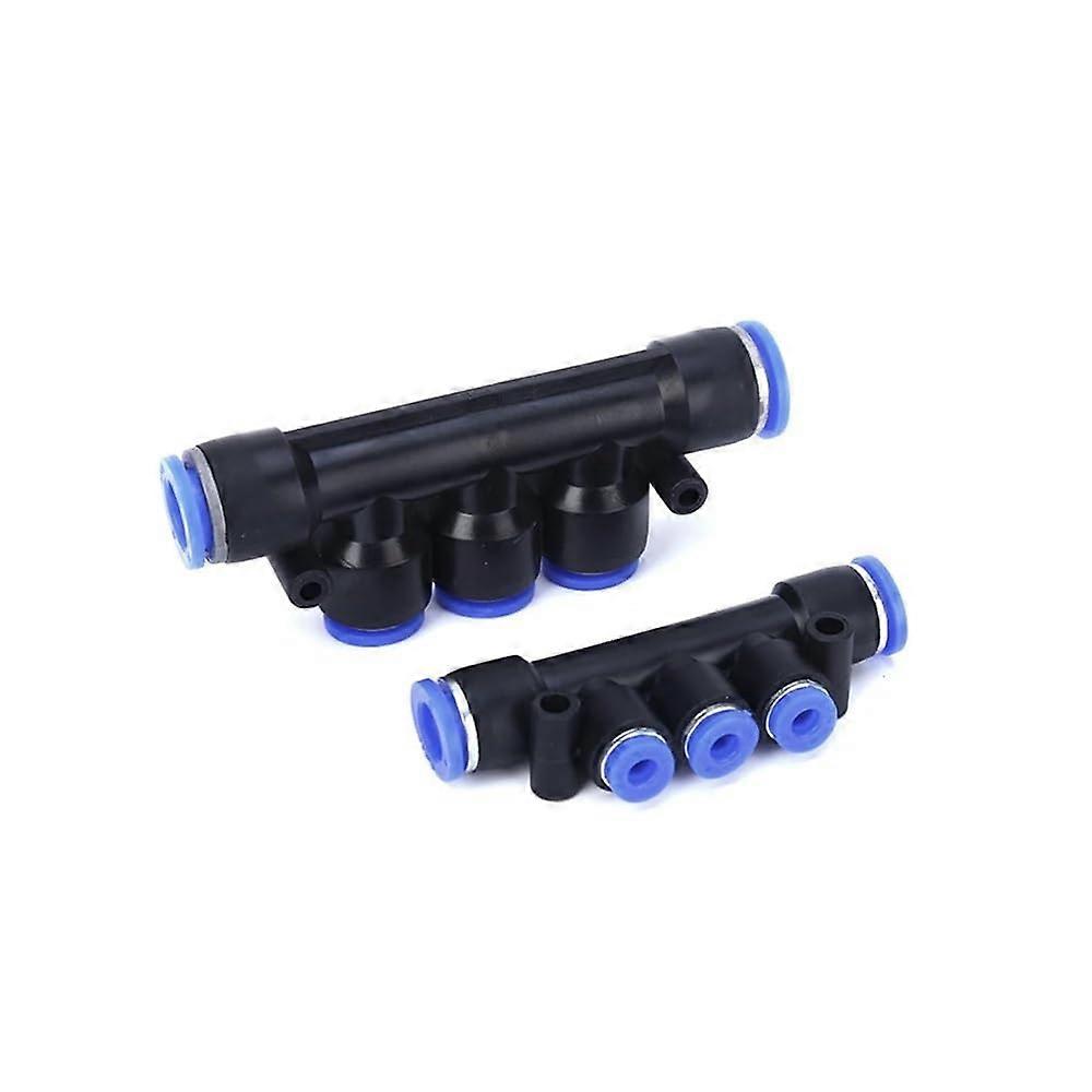 Pneumatic Quick Push In Connector Fitting, PK/PKG Reducing Pipe Connector 4-12mm OD for Air Hose and Plumbing 4mm