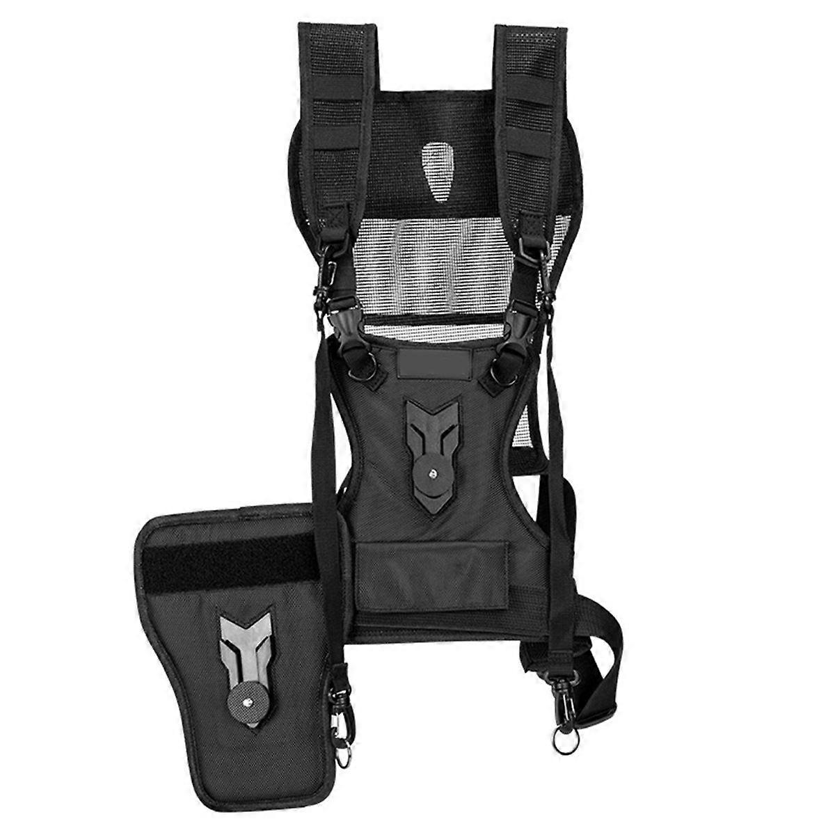 Dual Camera Harness Vest System, Quick Strap with Side for DSLR for