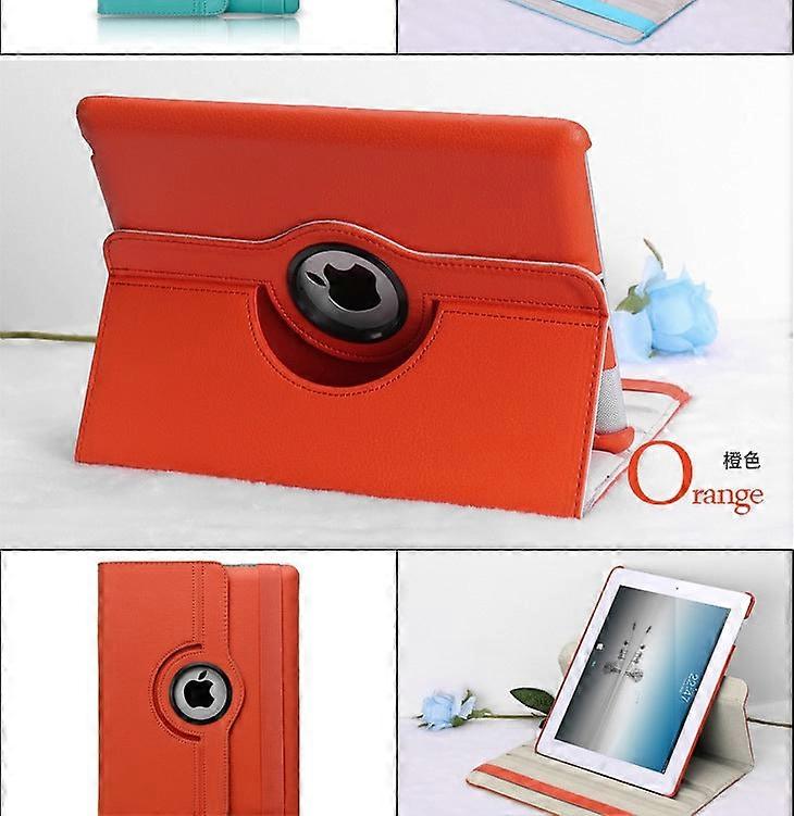 Case For Ipad 11 Air 16 /10-10.9" Orange Lychee Texture Rotating Leather