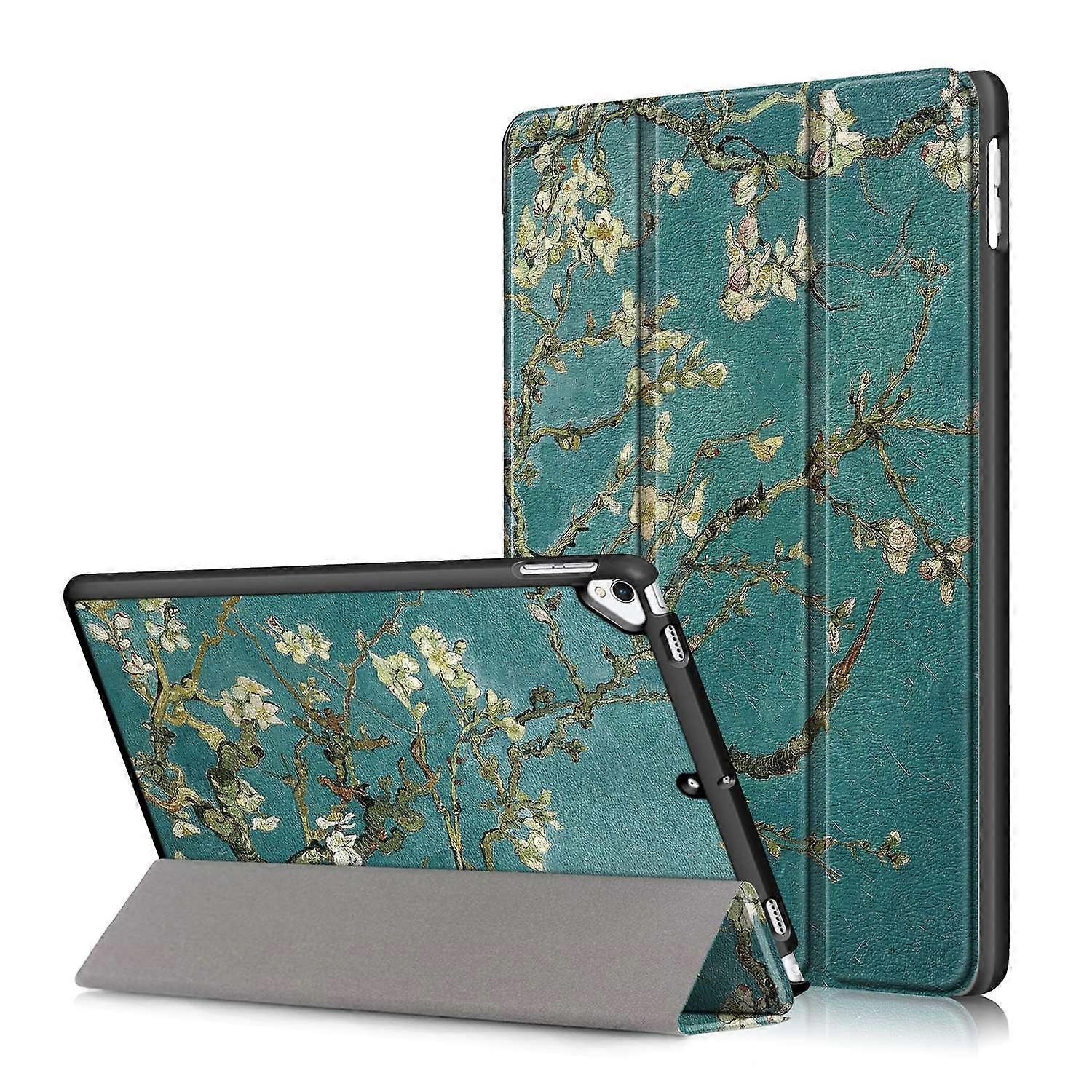 Pattern Printing PU Leather Smart Auto-Wake/Sleep Tri-fold Stand Tablet Shell for iPad 10.2 (2021)/(