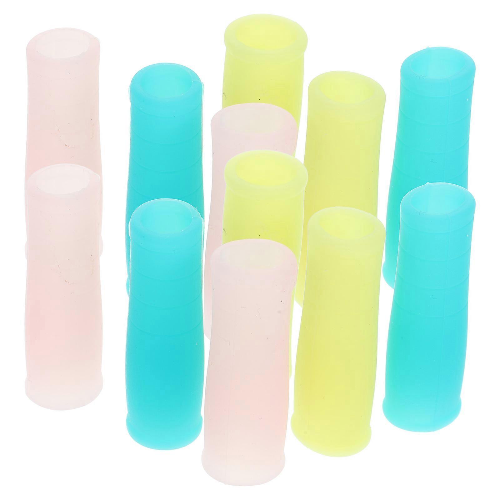 Cuticle Trimmer Handle Sleeve Silicone for Protection 48Pcs Assorted Colors