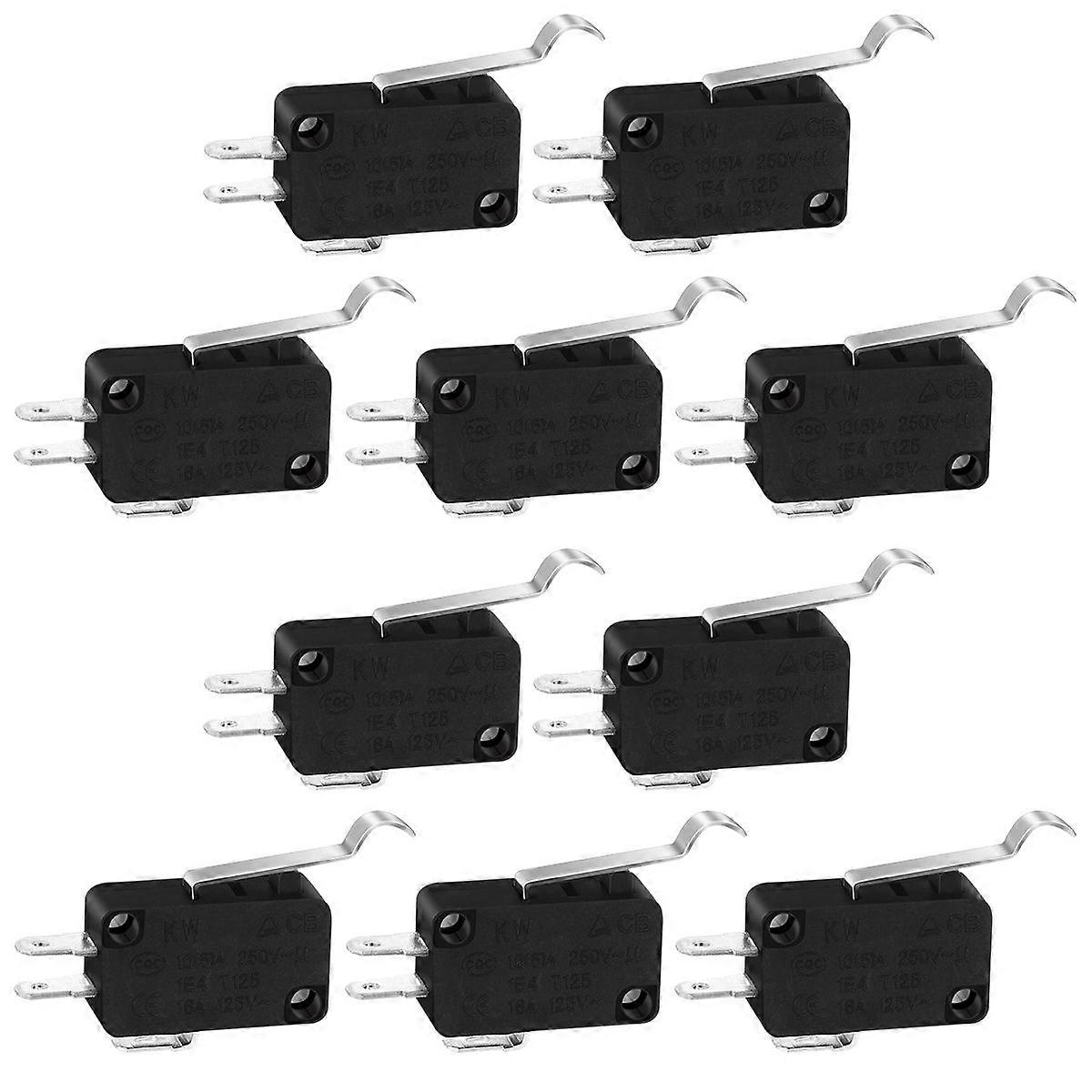 UKCOCO 10 Pcs Limit Switch Waterproof Momentary Push Button Switch 3 Long Hinge Lever Micro Switch