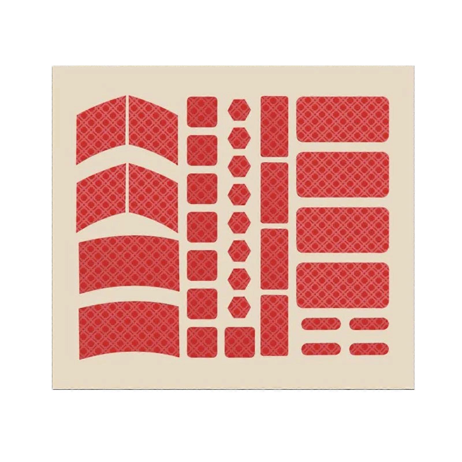 34Pcs Quick Installs Removable Grip Pad for Keyboards Mouse Controller Sweatproof Breathable for Better Control  Red