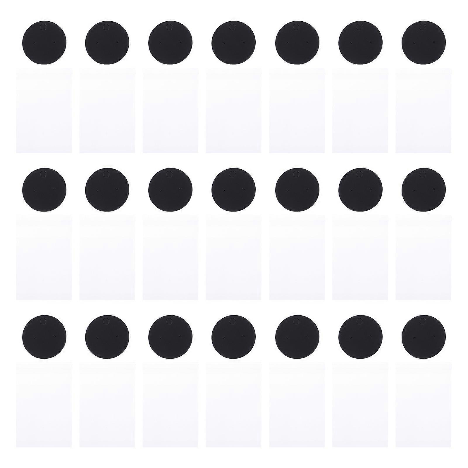 Earring Display Paperboard Cards for Earring Packaging 100Pcs Black