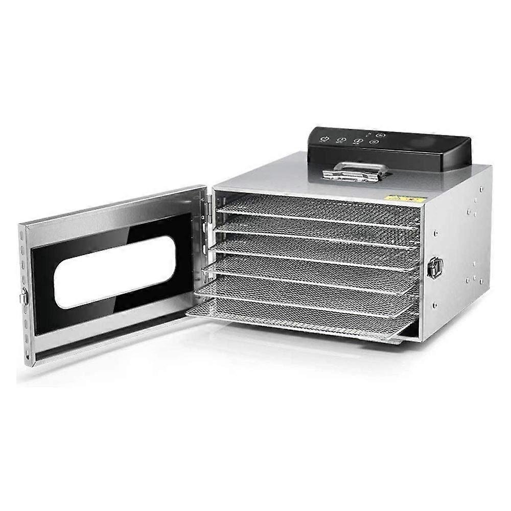 6Tray Electric Food Dehydrator with Adjustable Temperature Control and 24Hour Digital Timer