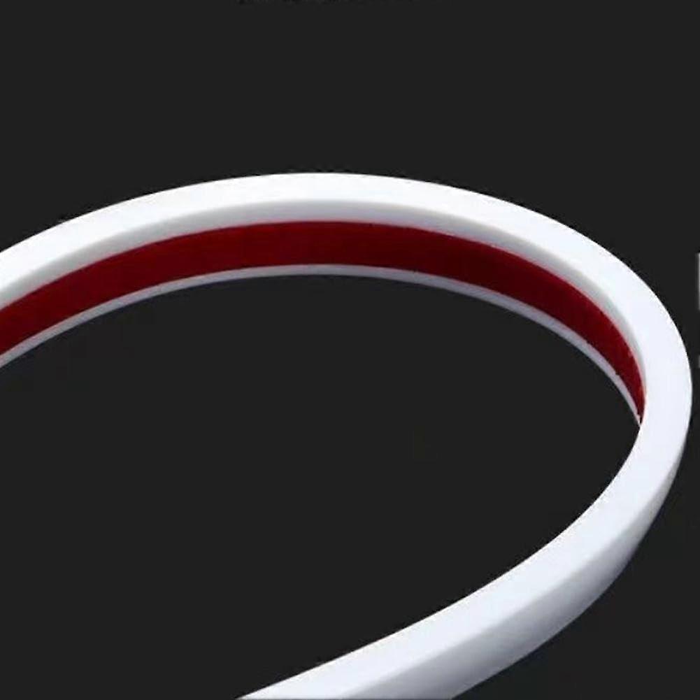 Robot Vacuum Silicone Threshold Ramp White, Flexible Cuttable Design for Easy Doorway Transition