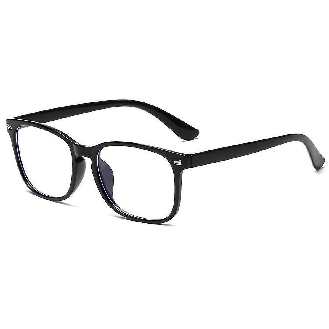 Blue Light Blocking Computer Glasses Vintage Lightweight Frame Clear Lens for Gaming and Office