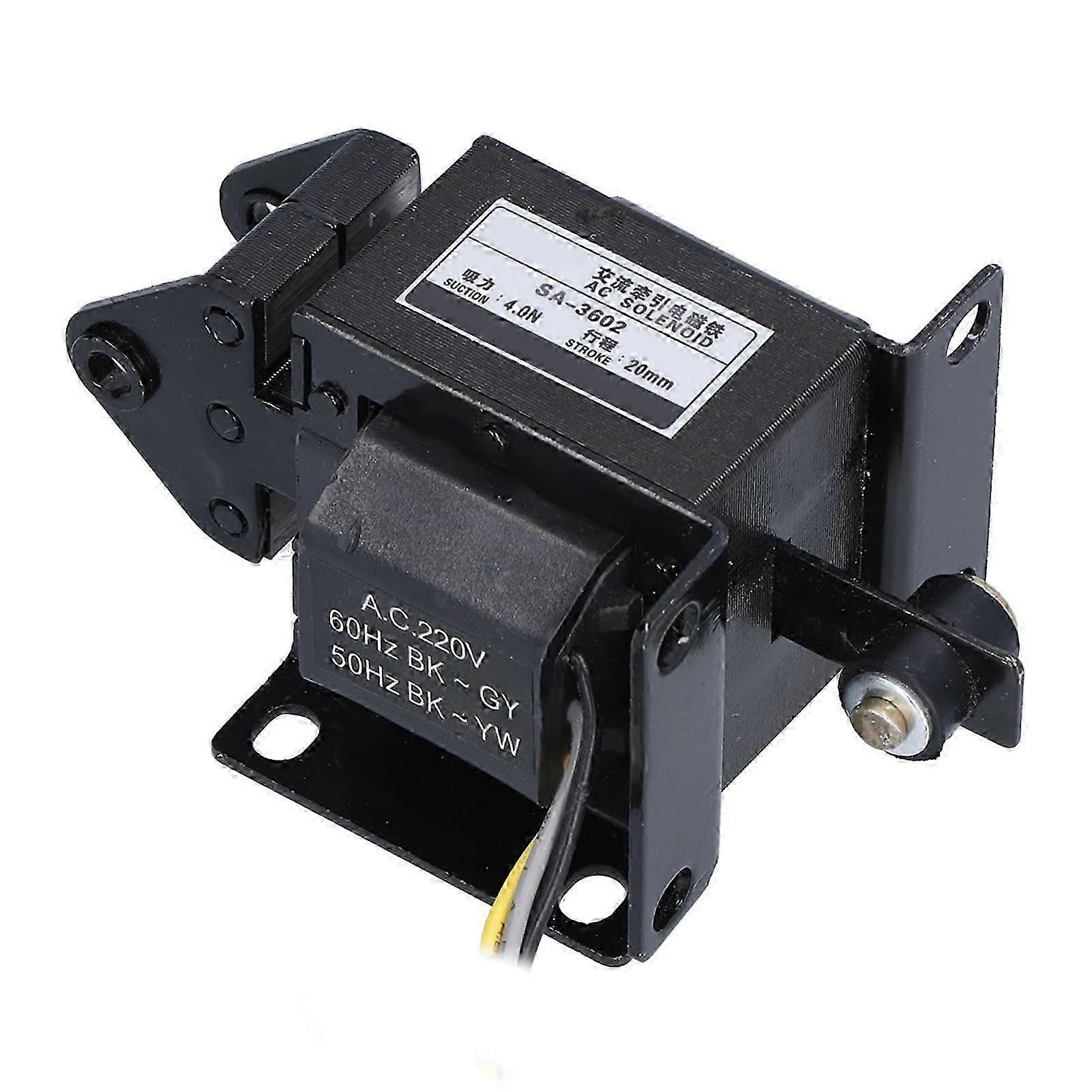 SA-3602 AC Solenoid Electromagnet 220V 20mm Stroke Push Pull Edition 1229