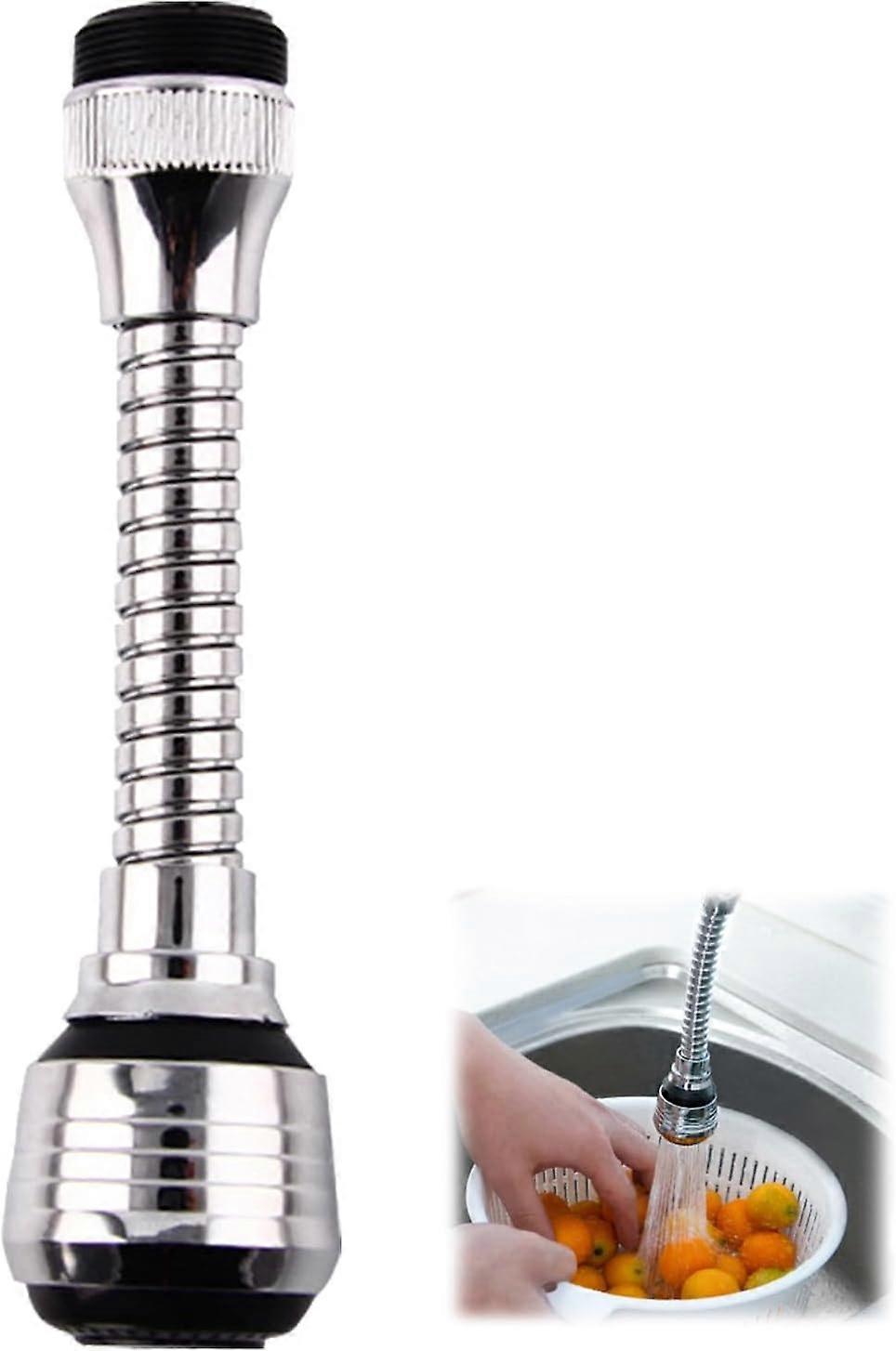 Rotary faucet, faucet extension rod