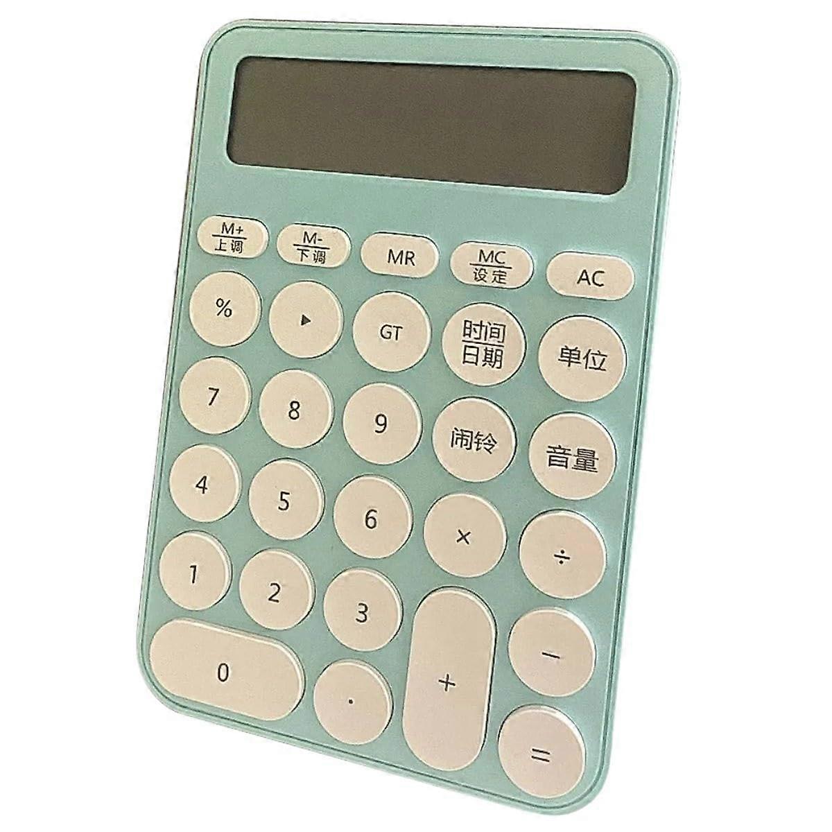 Voice Calculator with 12Digit Large Tilted Display and Battery Powered Office Design
